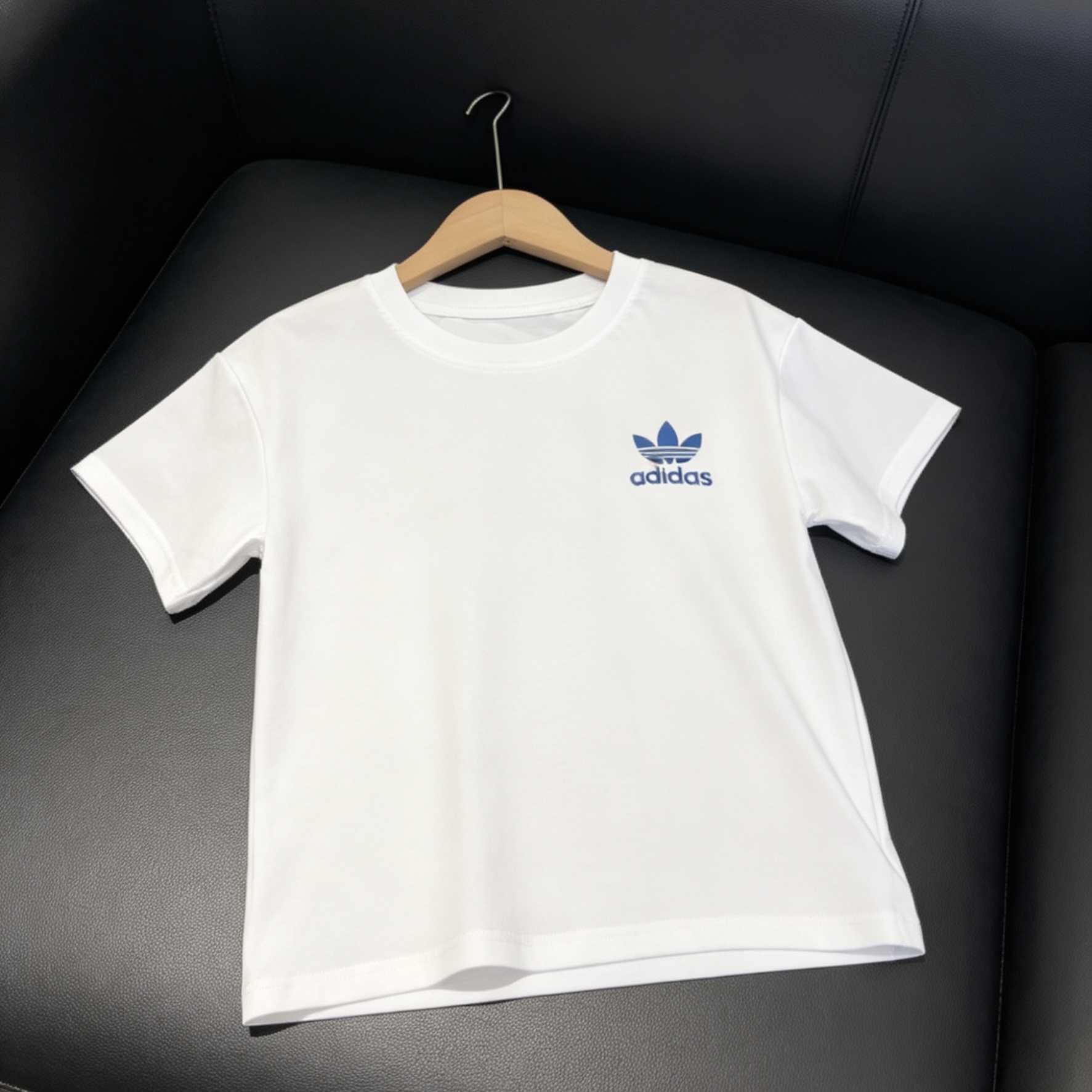 Adidas Unisex Kids & Adult Cotton Tee Multi Mirror Trefoil Print girls boys Full Tags Sizes 90-150 S-2XL