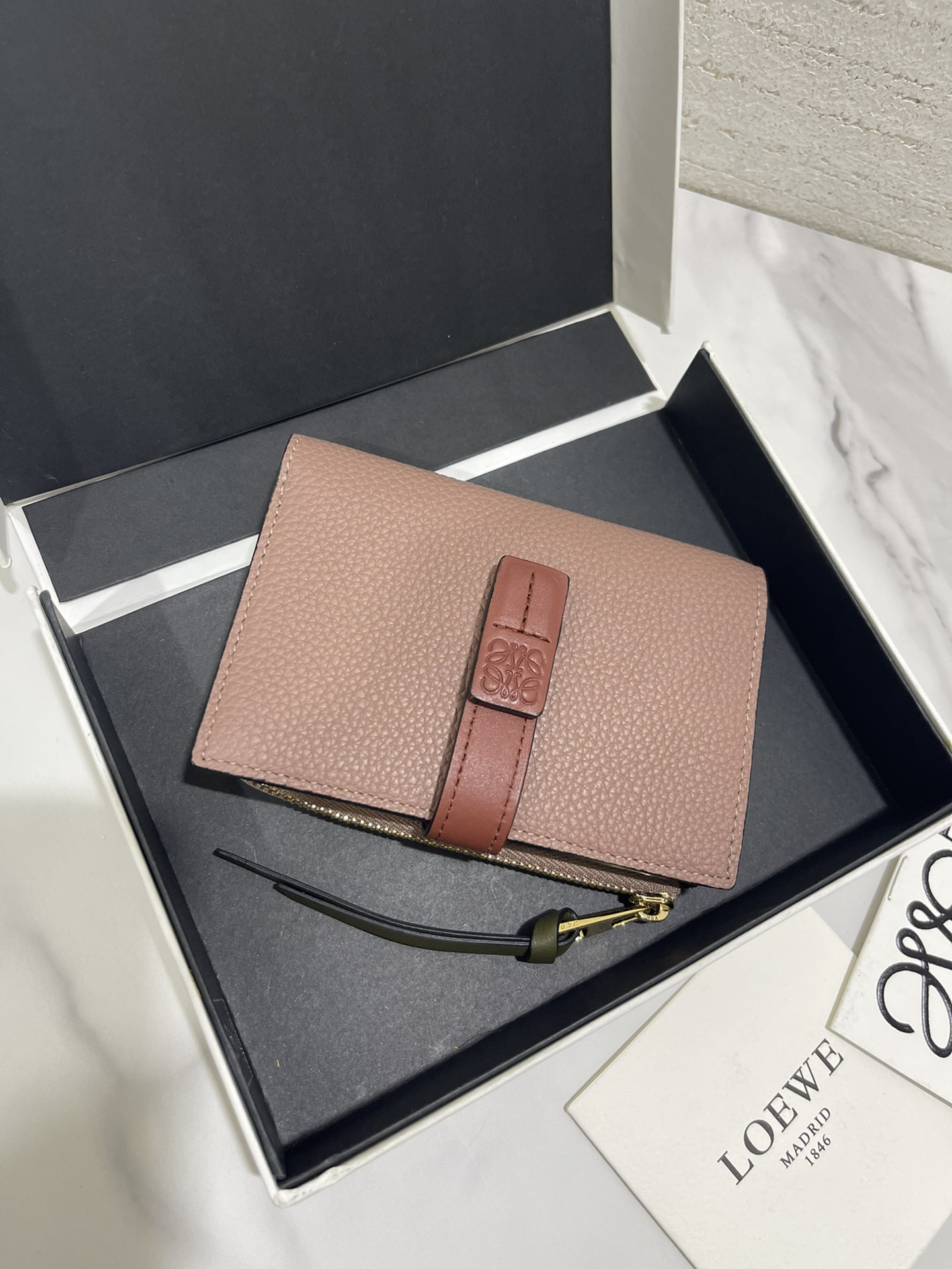 [TOP] LOEWE Wallet 12*8.5cm - Pink - 711 Luxury