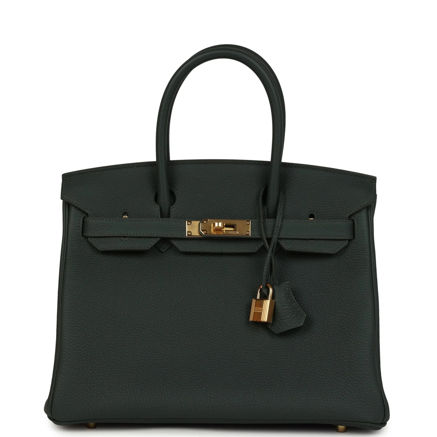 Hermes BirkinVert Mangrove Togo Gold Hardware