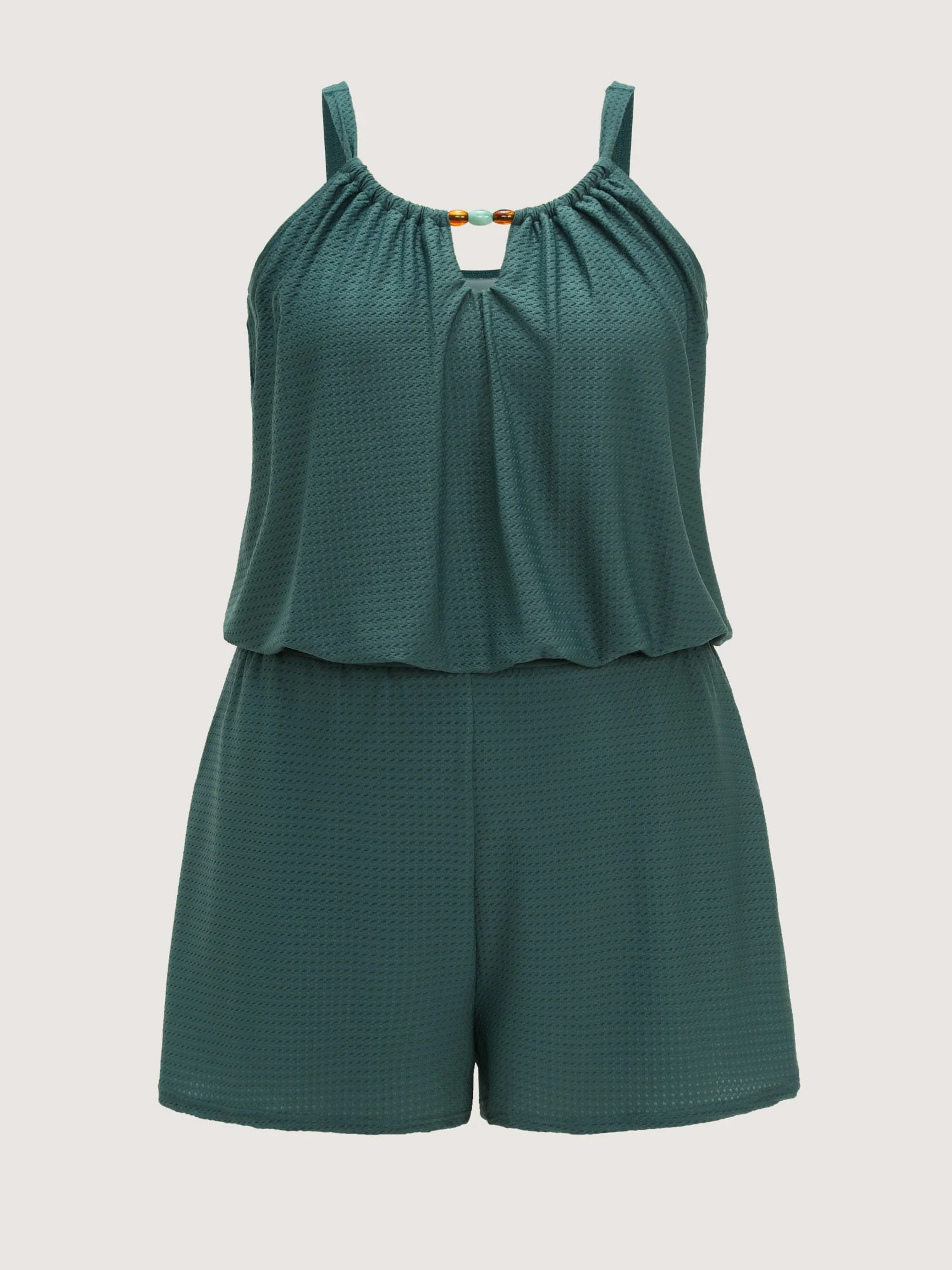 Full-Hips Coverage Pockets One-Piece Swimsuit