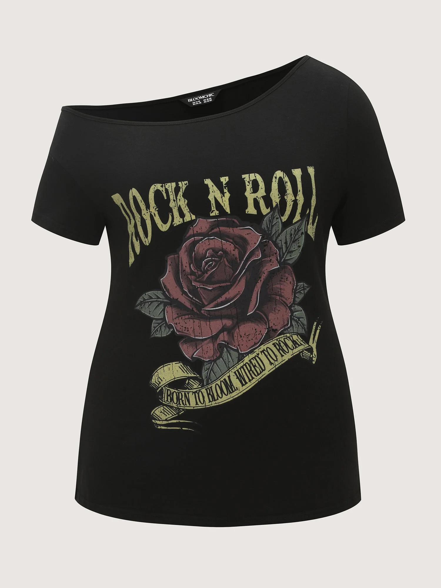 Cotton Rock And Roll Print T-Shirt