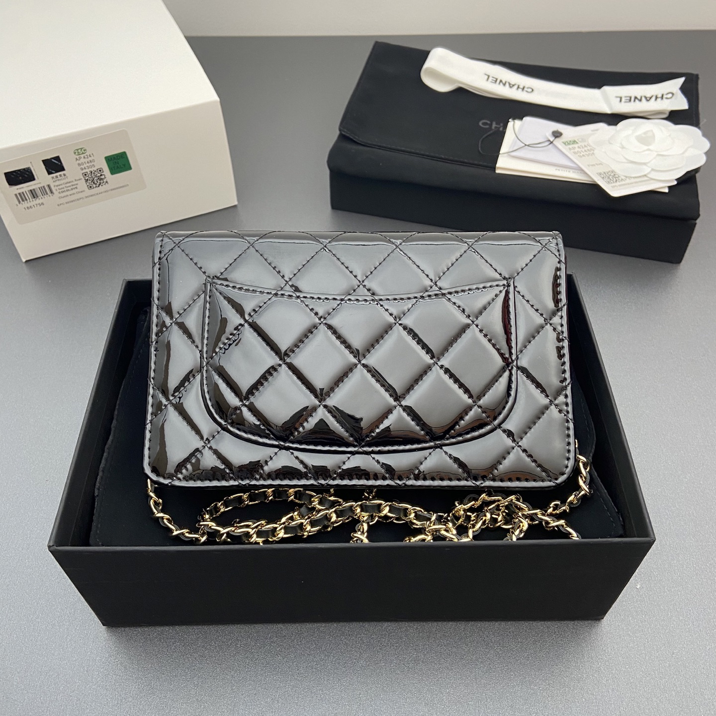 [TOP] CHANEL Woc Bag  20-13-3.5cm - Black
