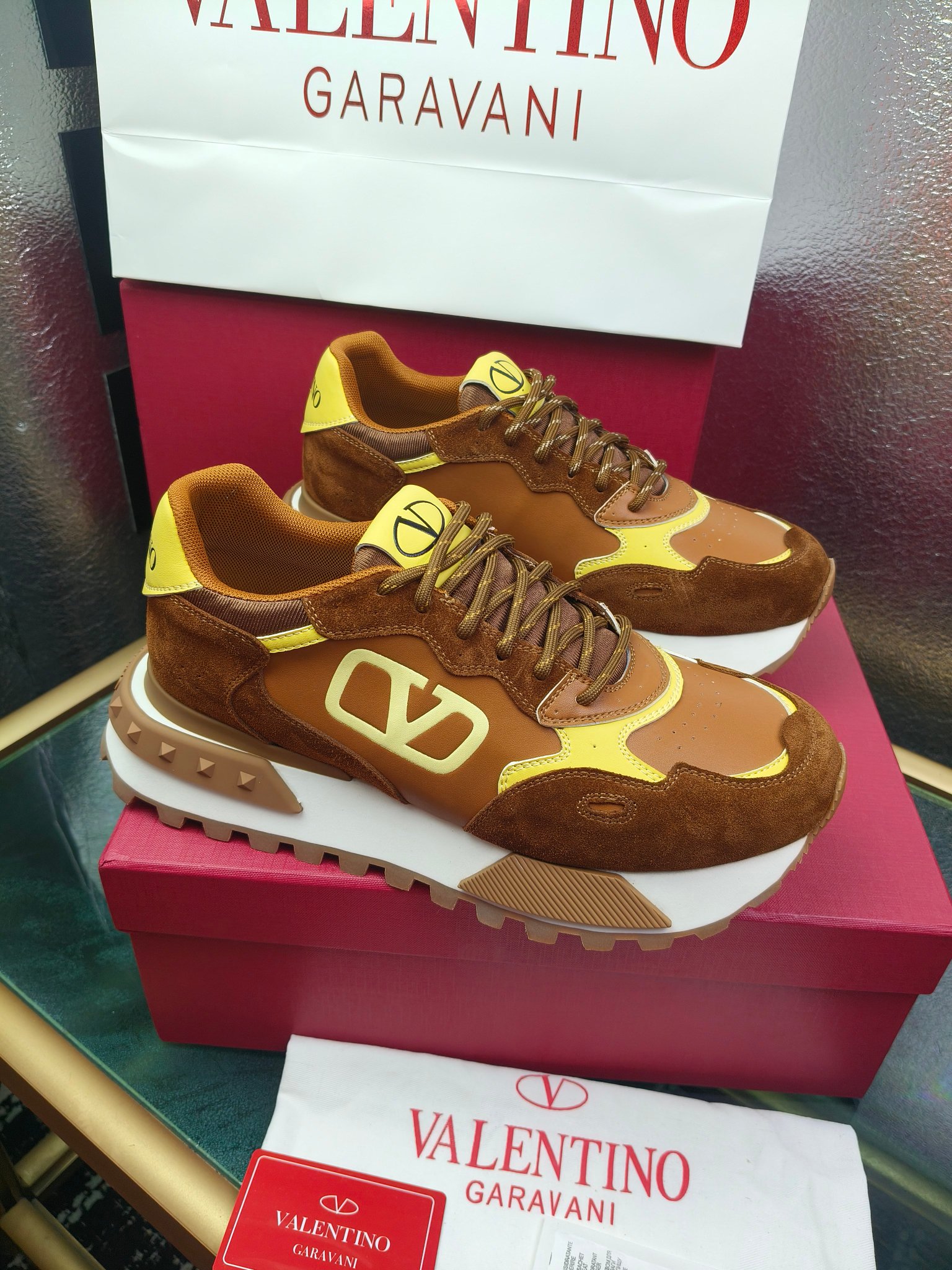 [TOP] VALENTINO Casual Shoes - Brown - 711 Luxury