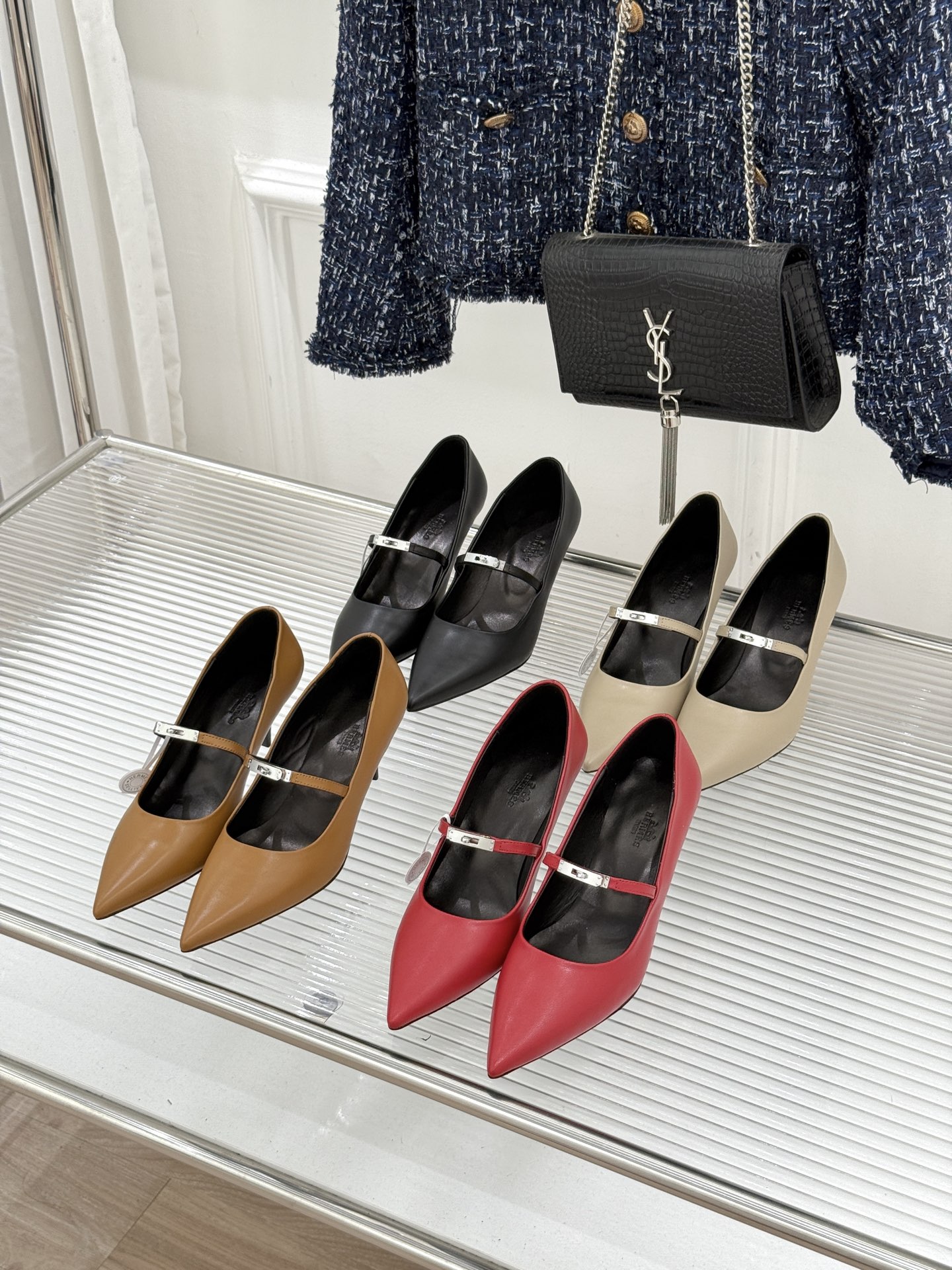 [TOP] HERMES Mary Jane Shoes - 4 Colors