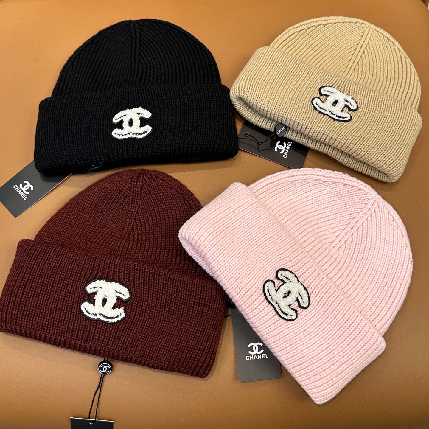 [TOP] CHANEL Knitted Hat - 4 Colour