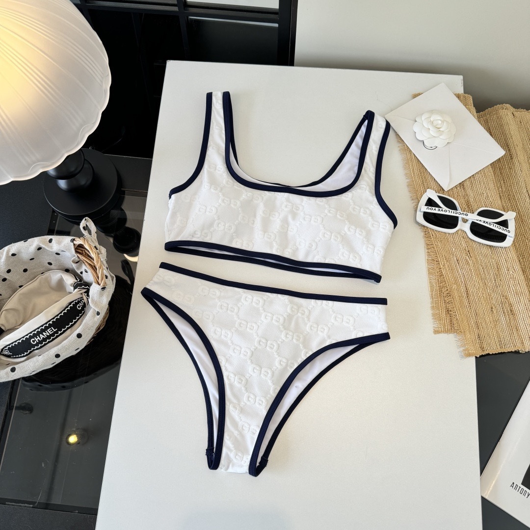 [TOP] GUCCI Swimsuit - White - 711 Luxury