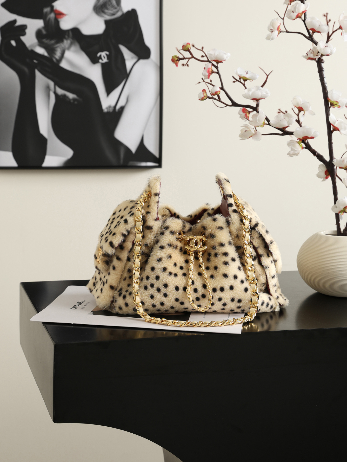 [TOP] CHANEL 25 Hobo Mini Shopping Bag 21*22*11 cm - Beige - 711 Luxury