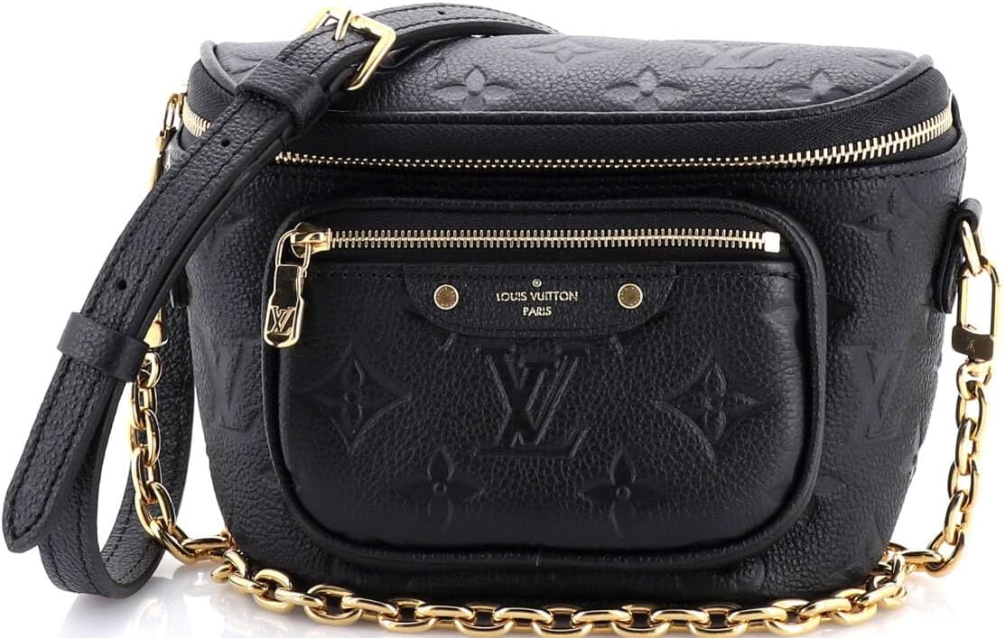Louis Vuitton, Pre-Loved Bum Bag Monogram Empreinte Leather Mini, Black