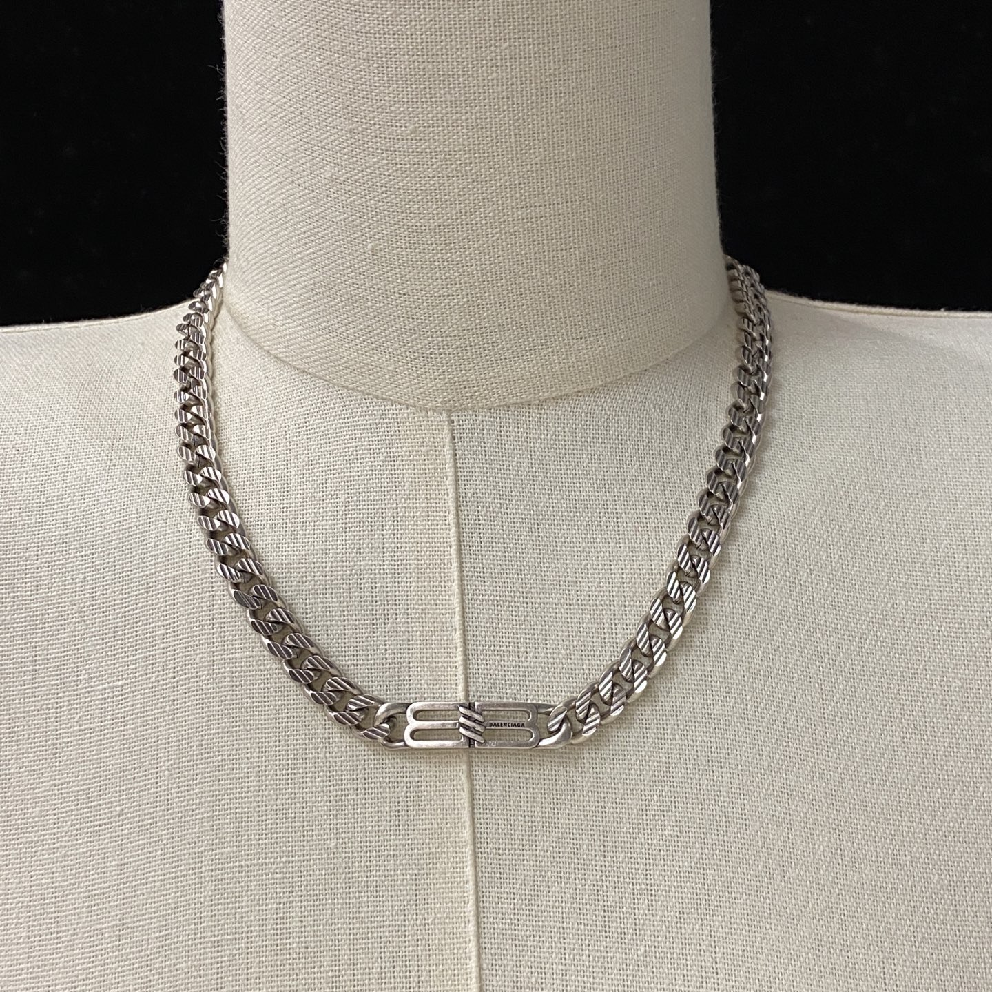 [TOP] BALENCIAGA Necklace - Silver - 711 Luxury