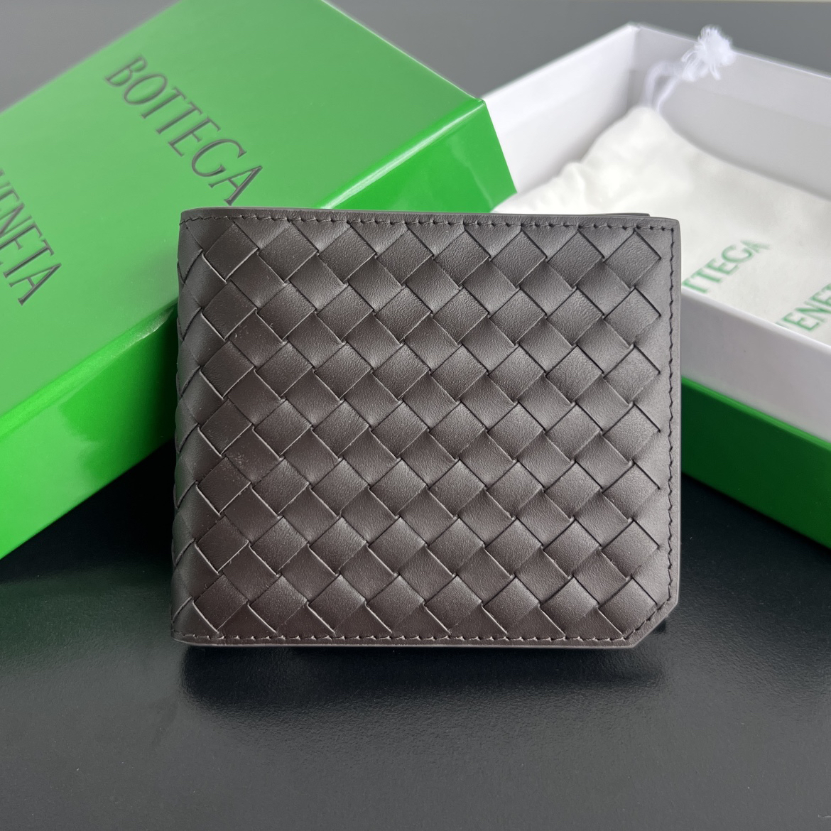 [TOP] Bottega Veneta BV  Wallet 11x9.5cm  - Chocolate - 711 Luxury