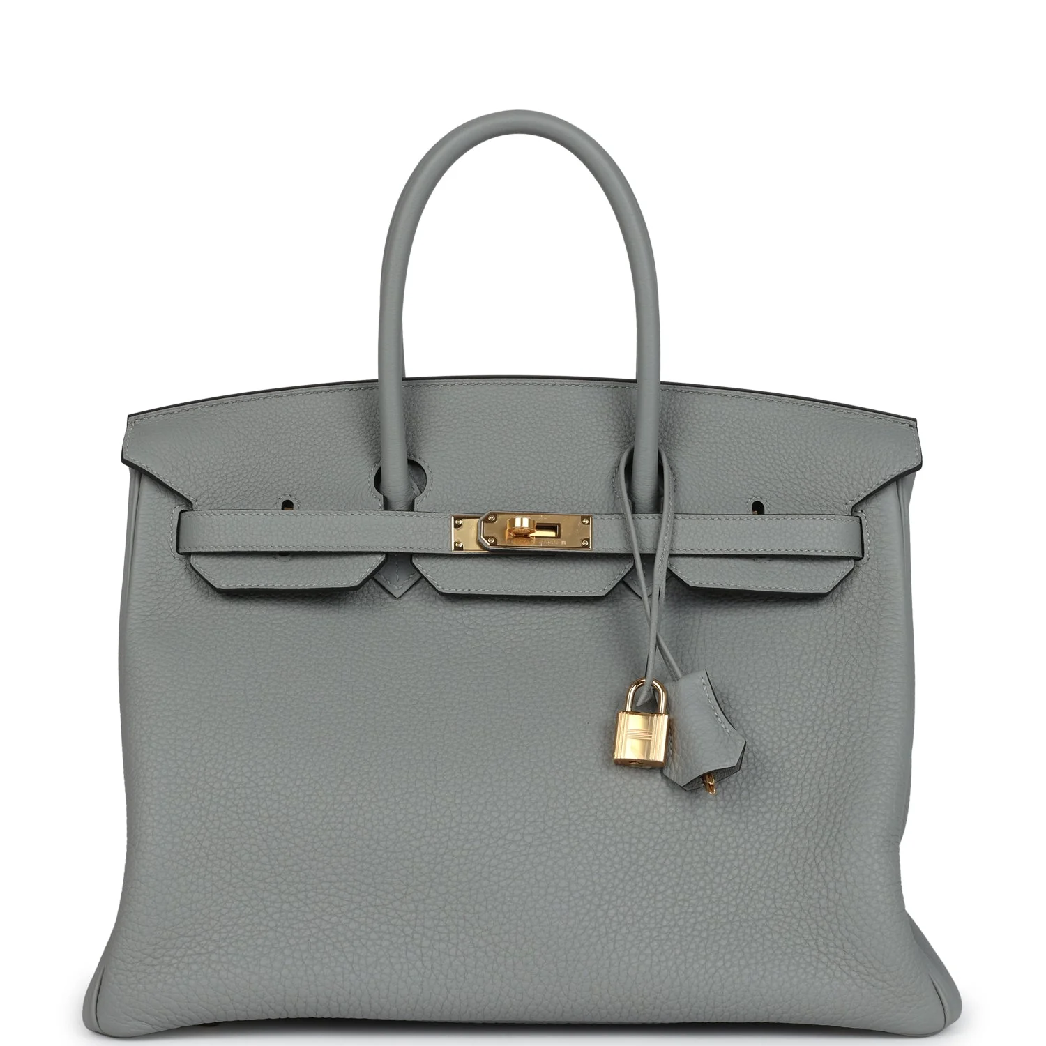 Hermes BirkinGris Mouette Togo Gold Hardware