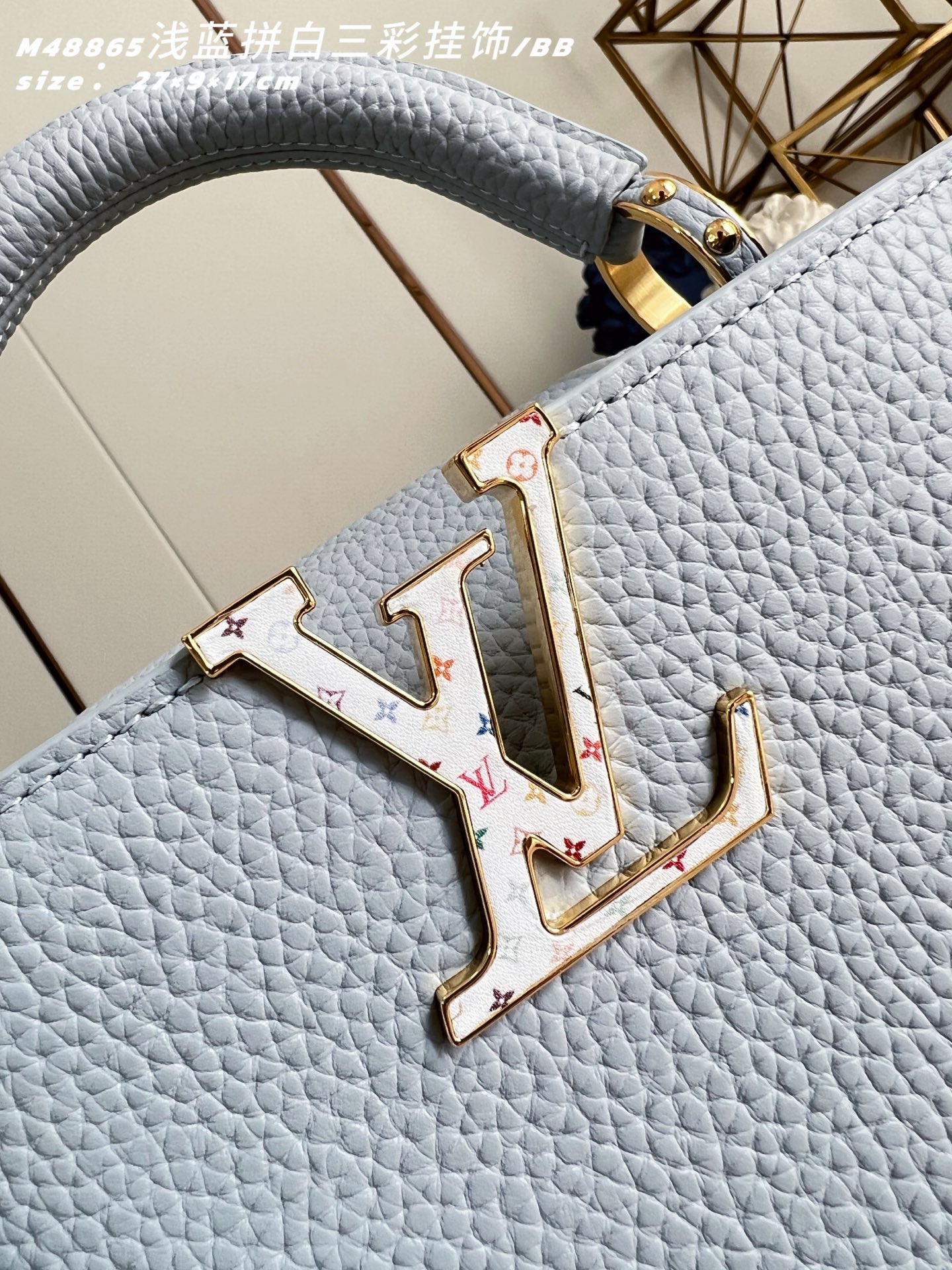 [TOP] Louis Vuitton LV Capucines Bag 21cm/27cm - Light Blue