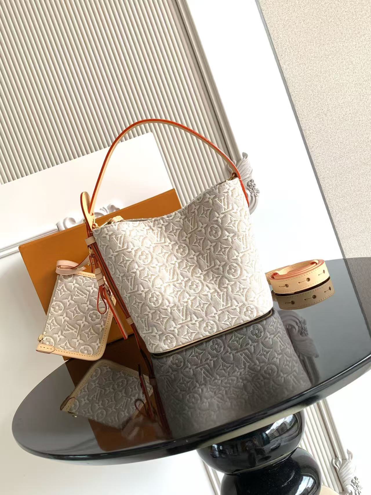 [TOP] Louis Vuitton LV ALL IN BB Bag 16x18x12cm - Beige - 711 Luxury