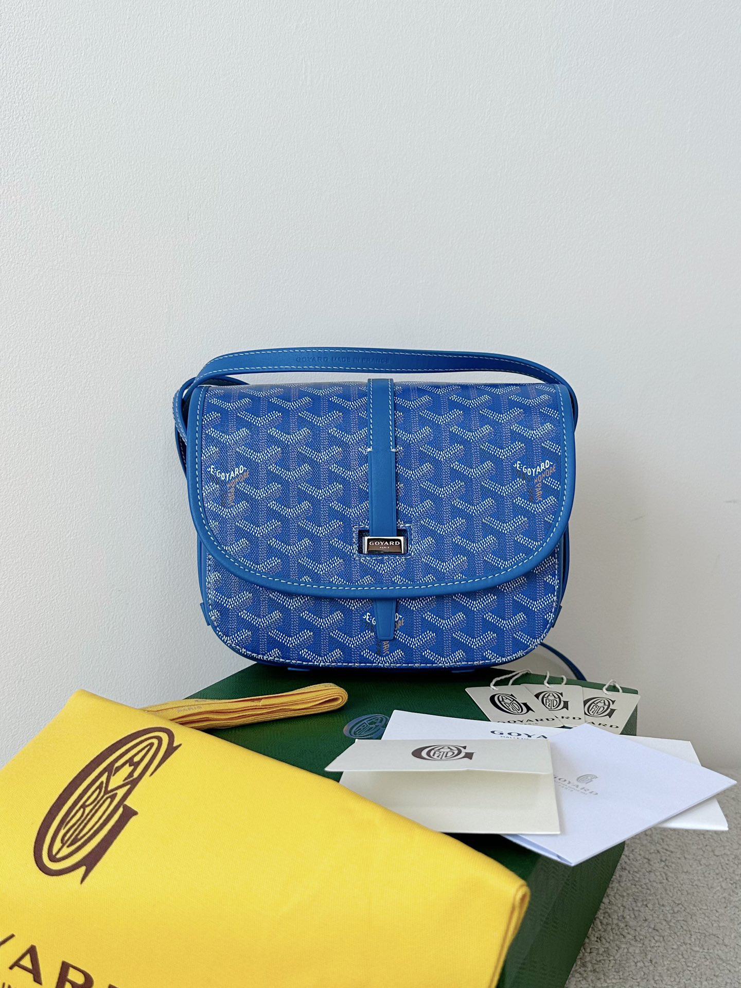 [TOP] Goyard Saddle Bag 22×16×7cm - Blue - 711 Luxury
