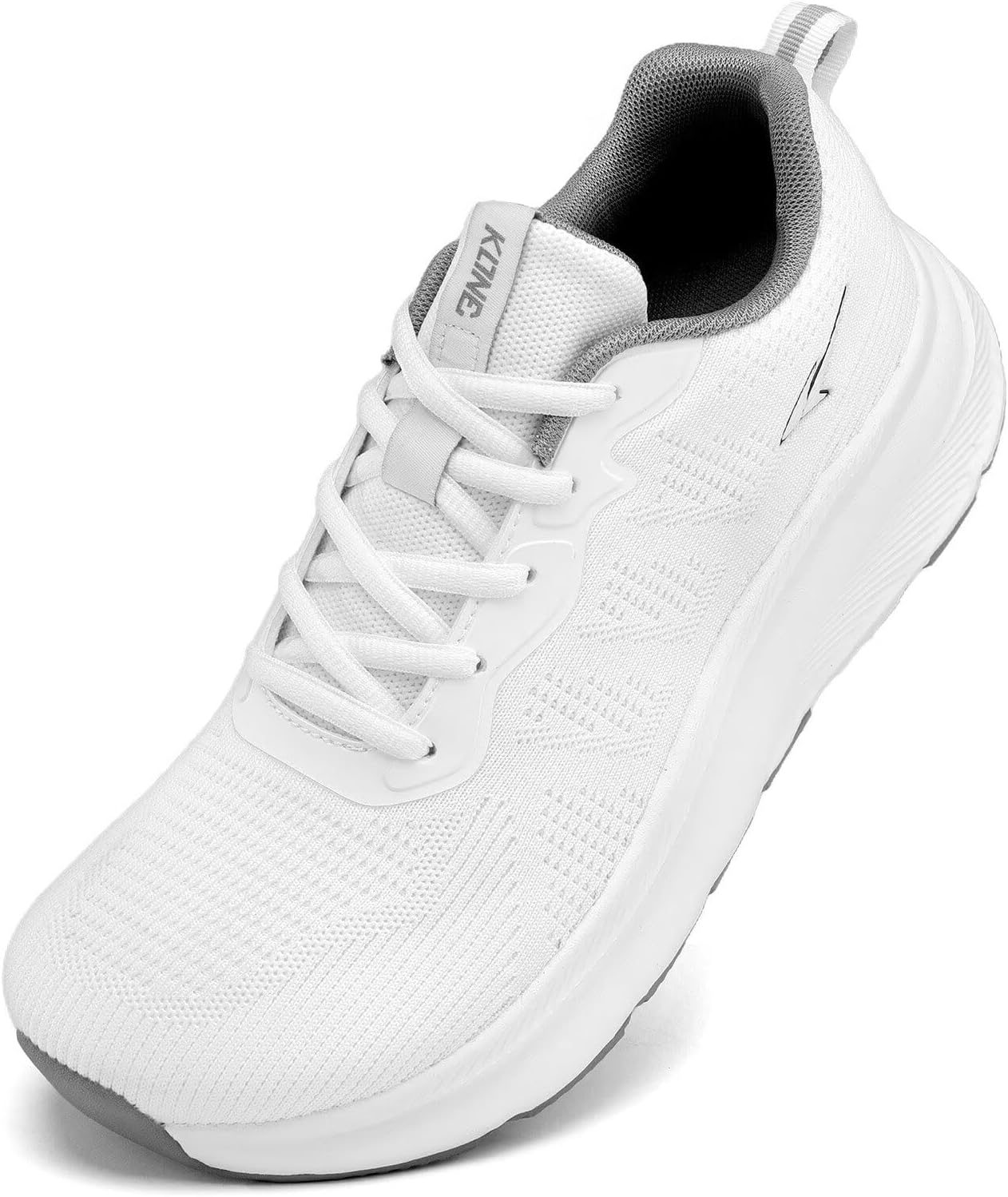 Socviis Wide Toe Box Shoes for Men Cushioned Road Running Shoes Non Slip Mens Walking Sneakers