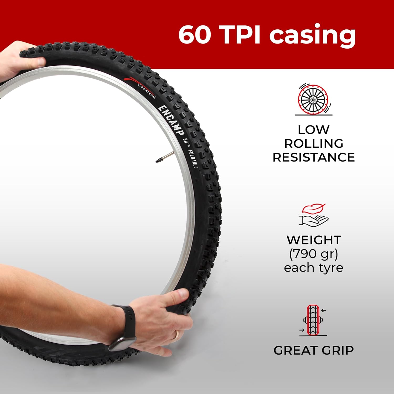 27.5 inch MTB tire 60 TPI casing low rolling resistance mountain bike tyre