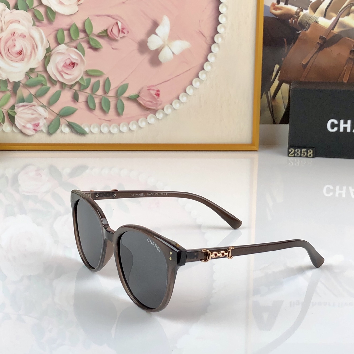 [TOP] CHANEL Sunglasses - Brown - 711 Luxury