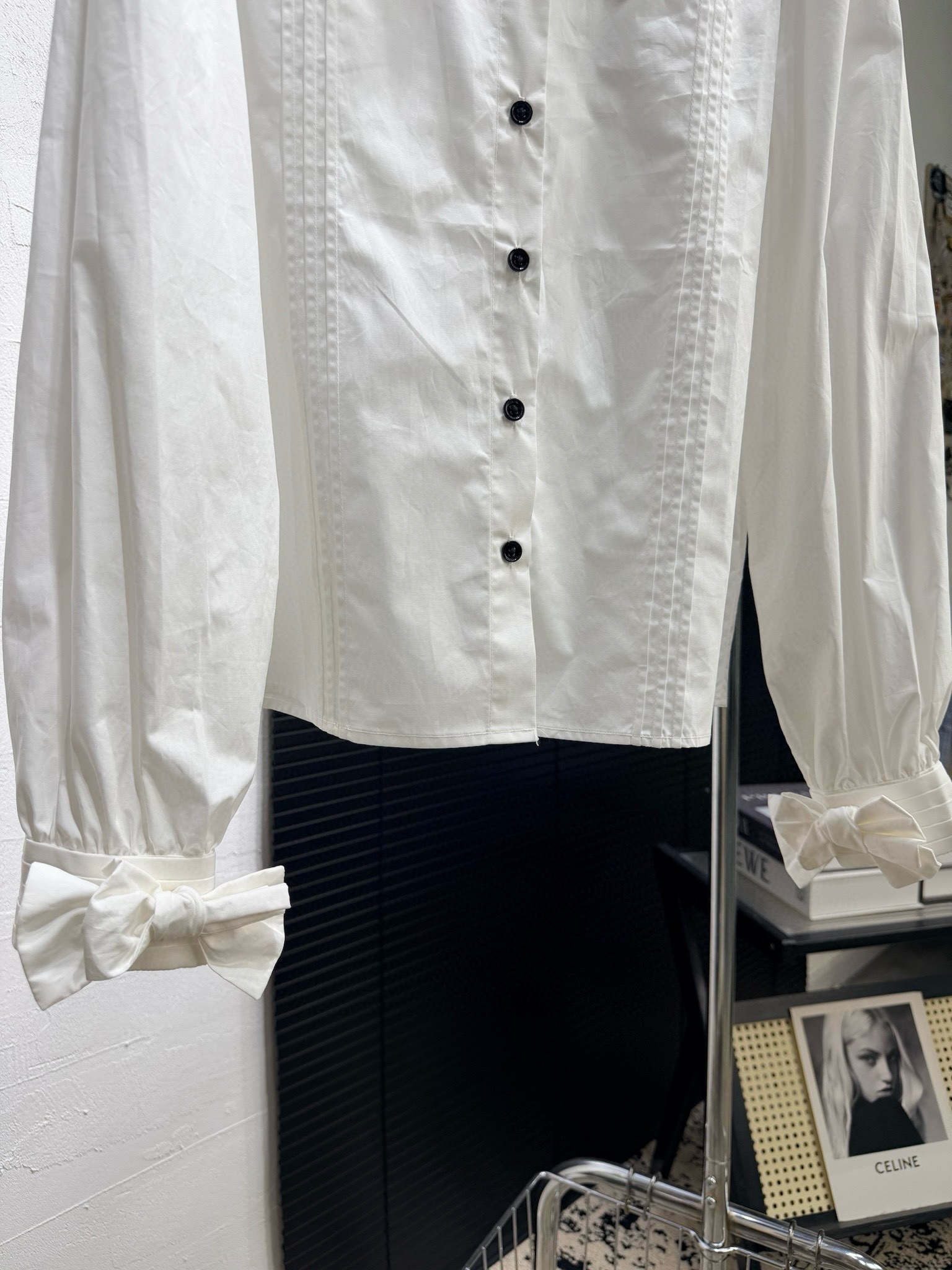 [TOP] PRADA Long-Sleeve Shirt - White