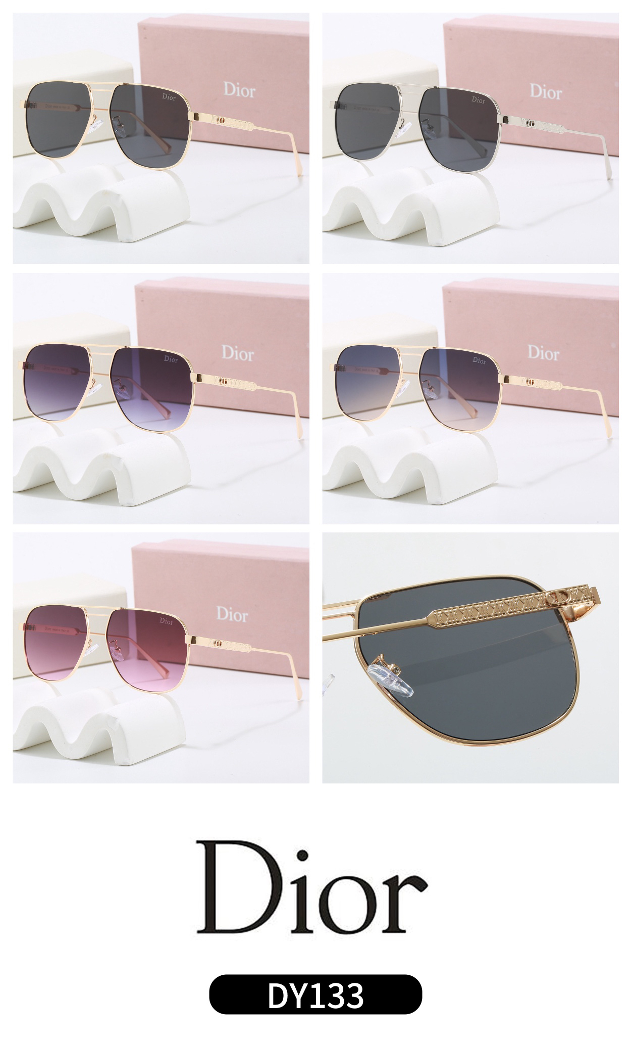 [TOP] Christian Dior Sunglasses - 5 Colors - 711 Luxury