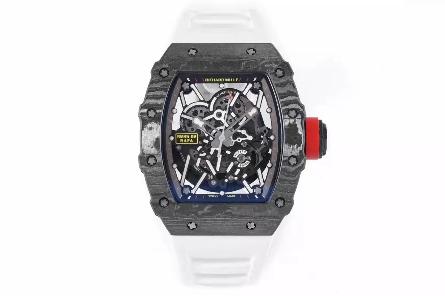 RM 35-02 Black White Strap 42mm
