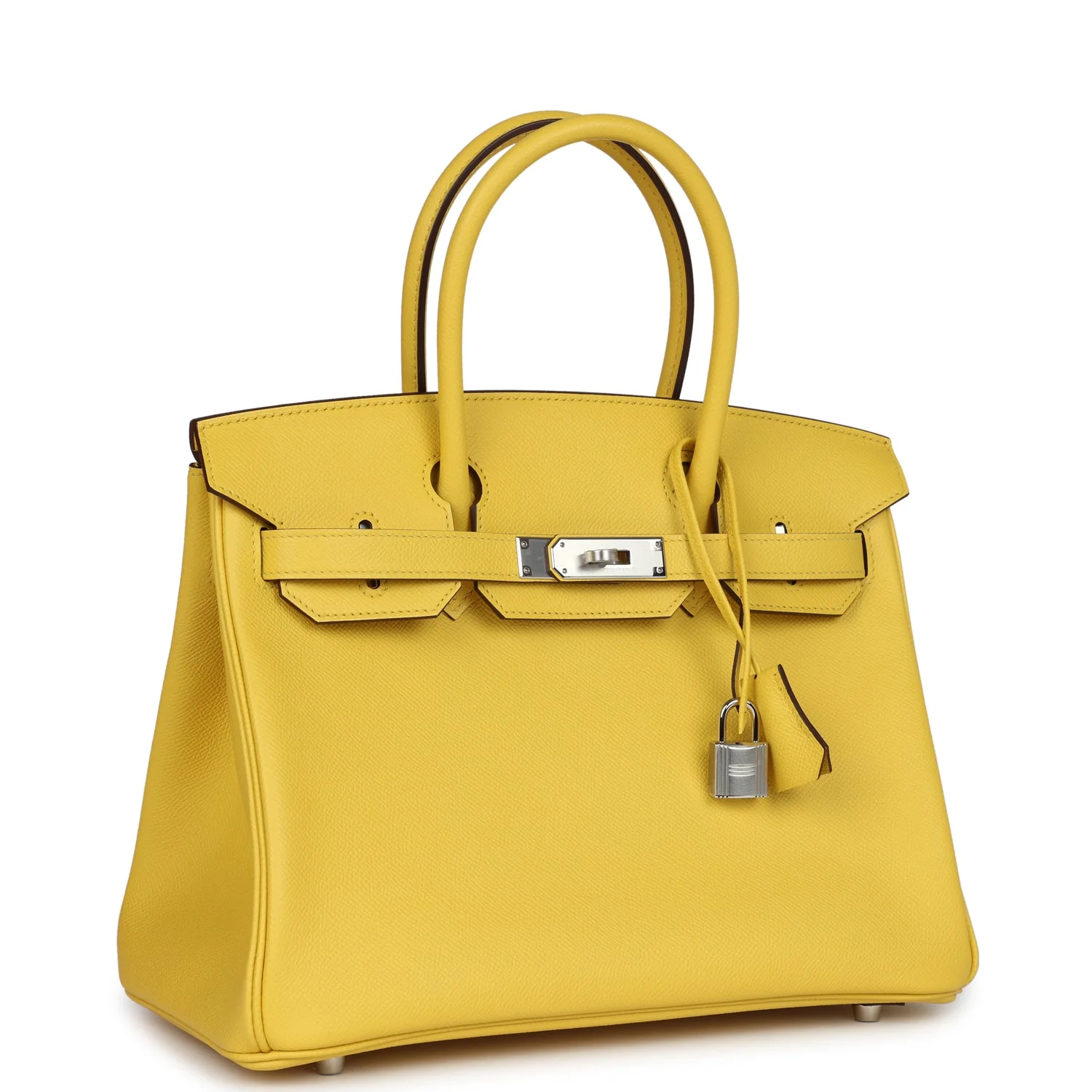 Hermes BirkinJaune de Naples Epsom Palladium Hardware
