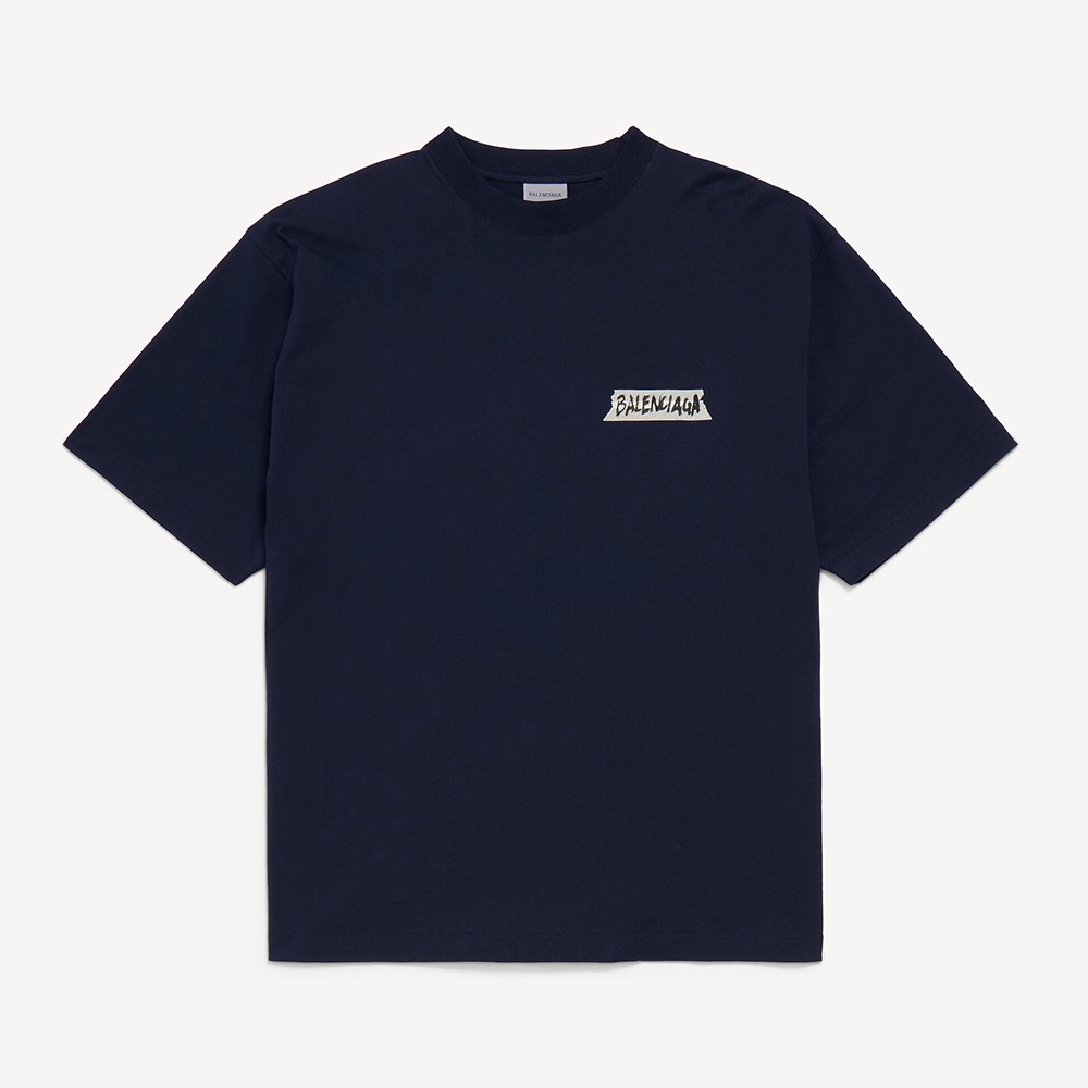 Balenciaga Clothing Balenciaga Top-quality Version Masking Tape Medium Fit T-shirt #395491 | Nigo Office