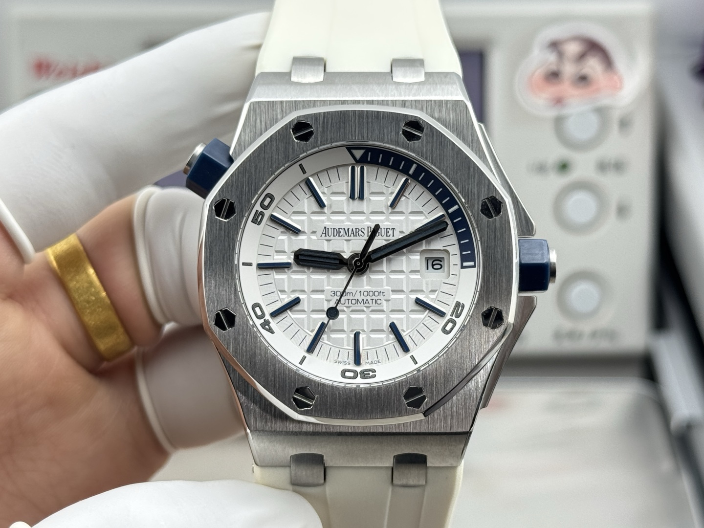 [TOP] Audemars Piguet Men's Watch 42mmX14.1mm - White - 711 Luxury