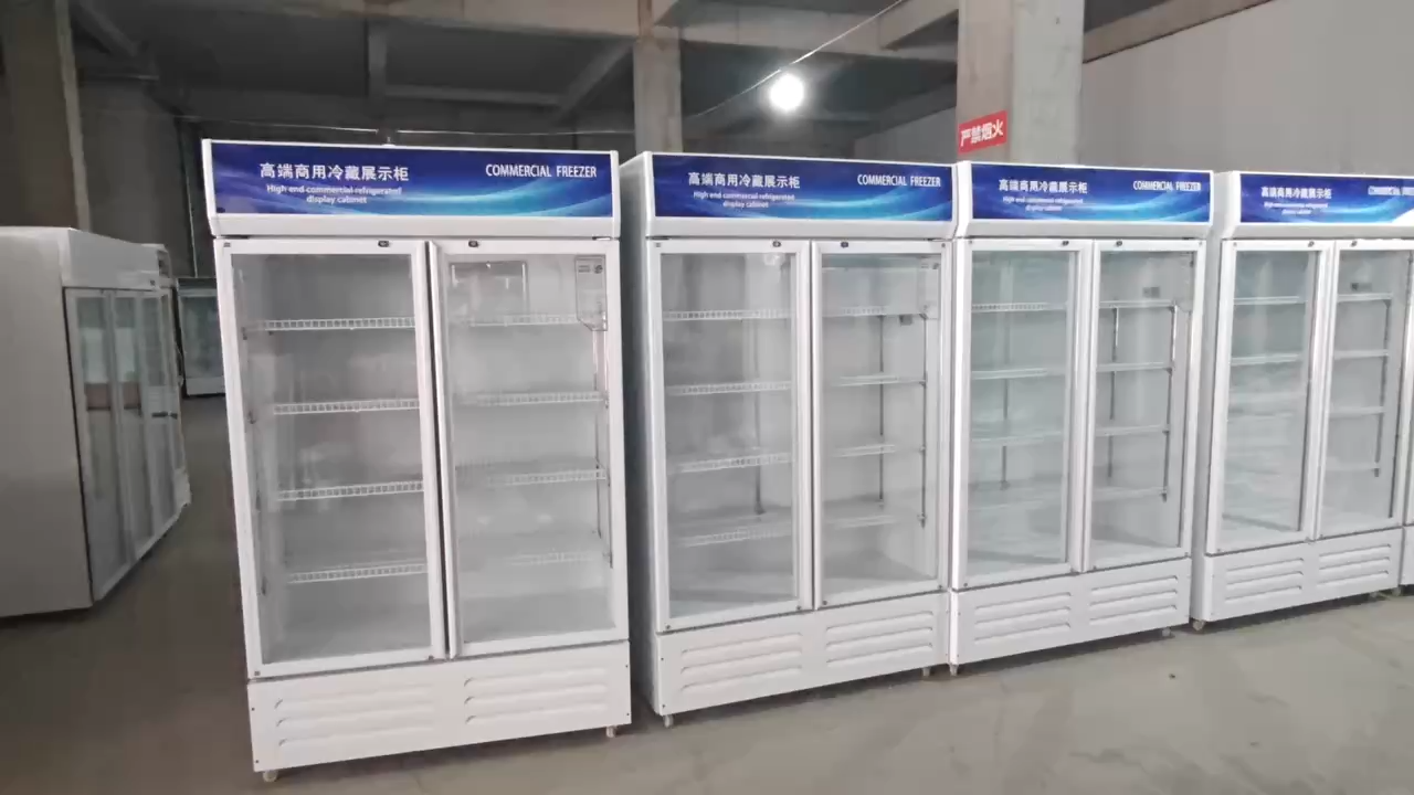 Double-door beverage display refrigerator/cooler-1.5CBM