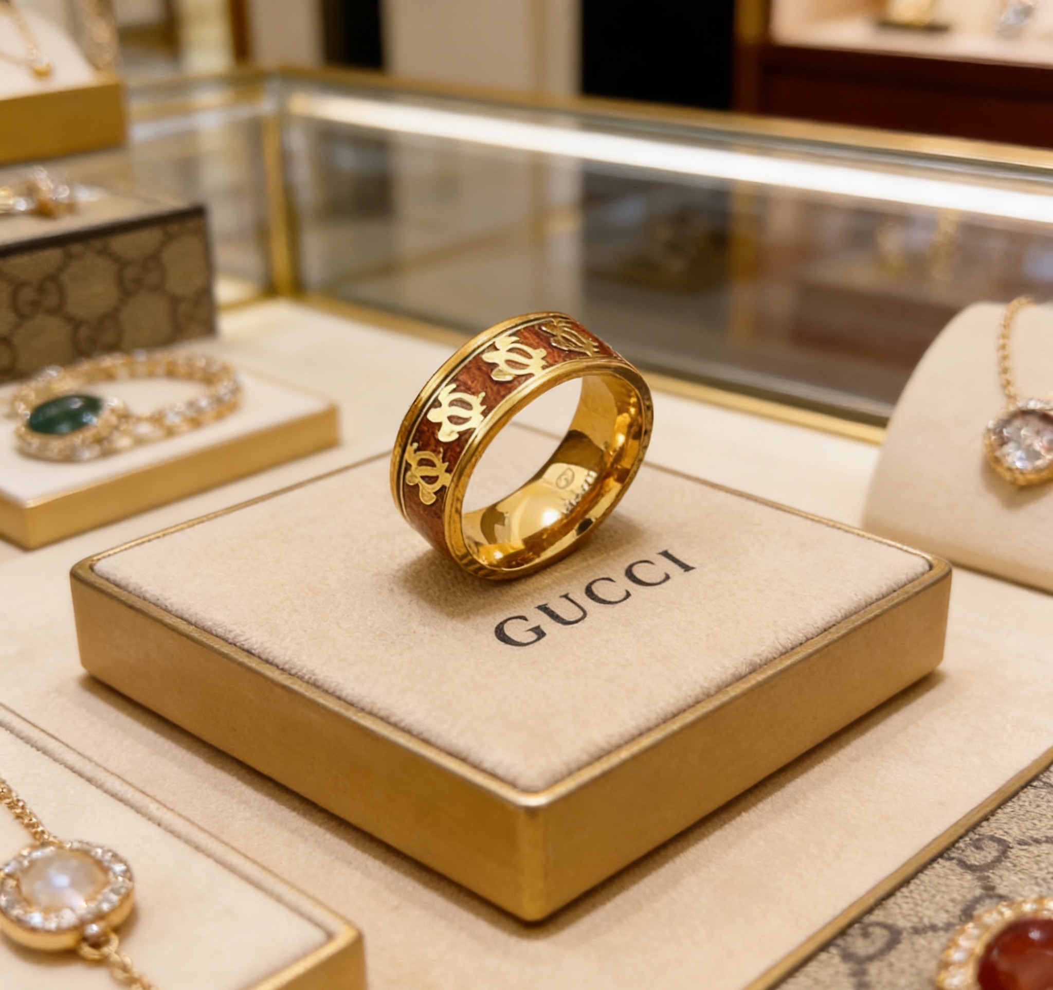 [TOP] GUCCI GG Ring - Gold