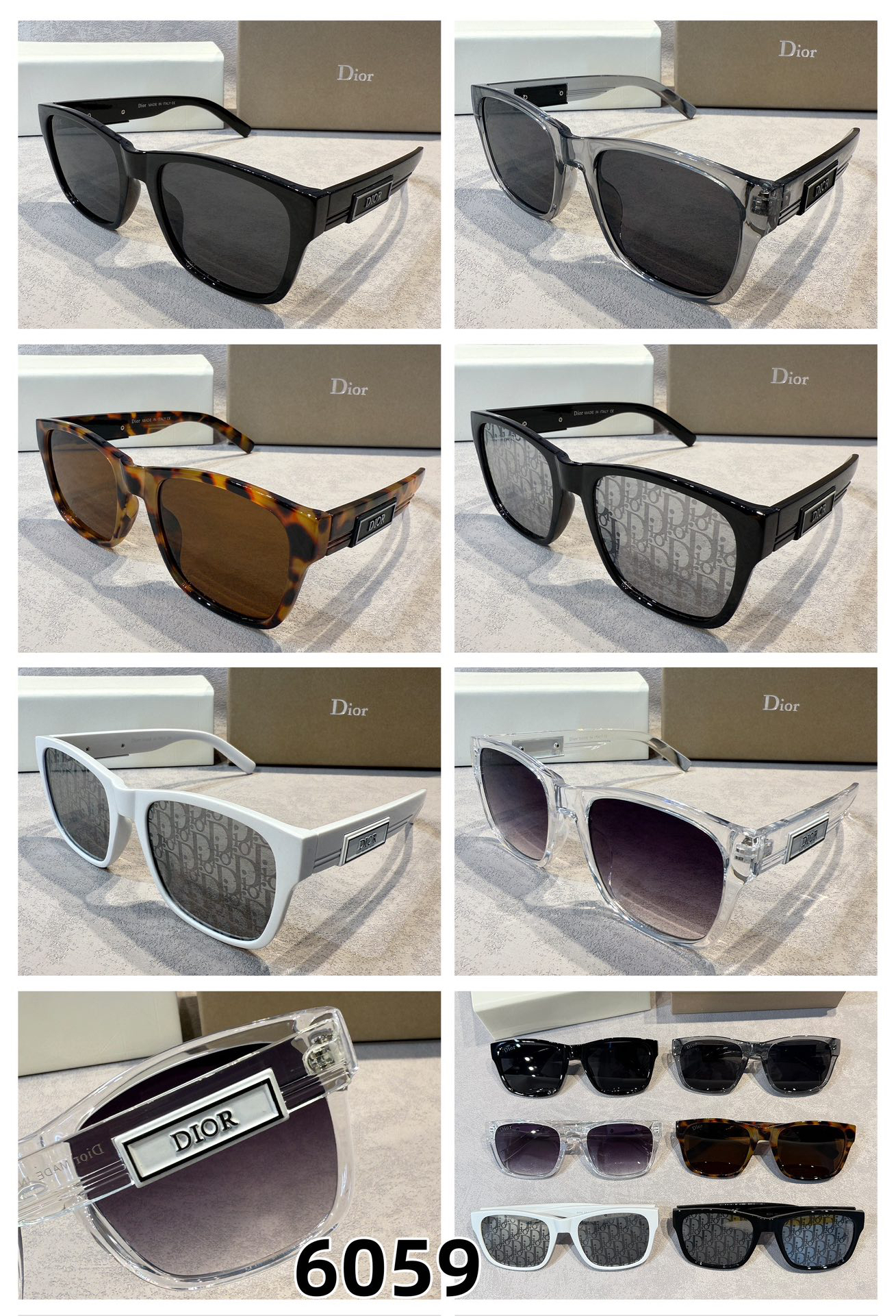 [TOP] Christian Dior Sunglasses - 6 Colors - 711 Luxury
