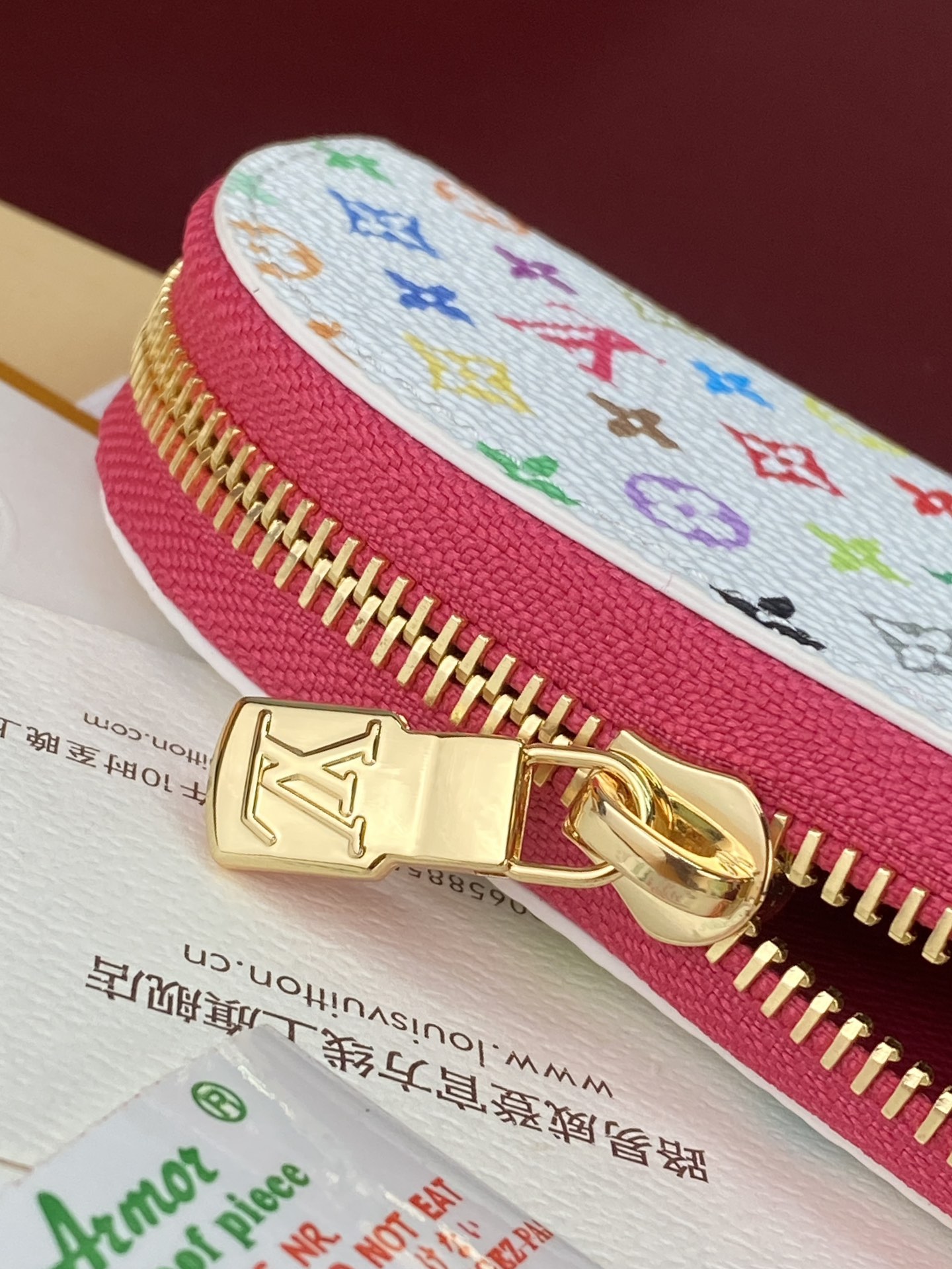 [TOP] Louis Vuitton LV x TM POCHETTE Charlotte Pencil Case 20x7x2cm - White