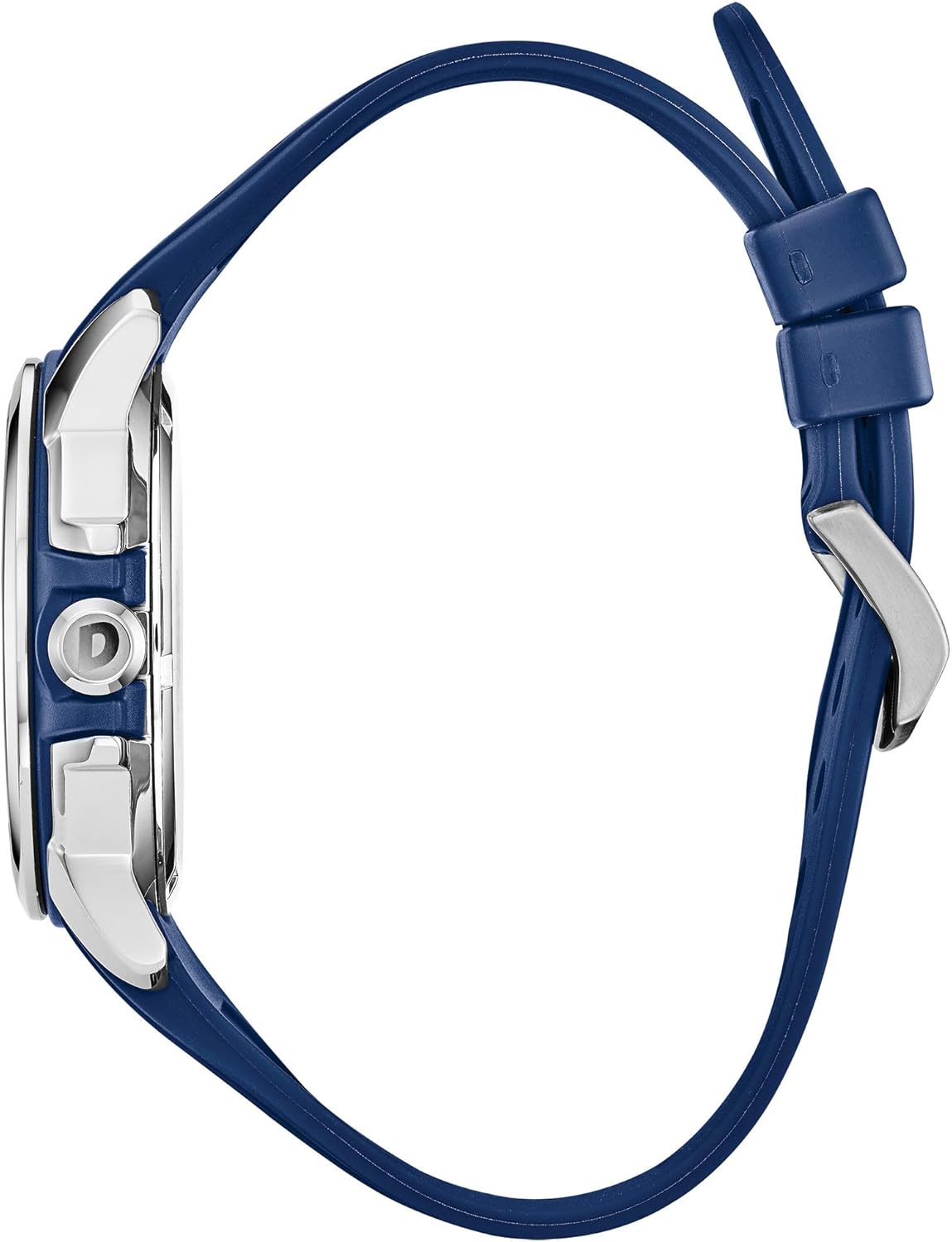 Citizen Men's Eco-Drive Weekender Watch in Stainless Steel with Blue Polyurethane Strap, Blue Dial (Model: AW1158-05L)
