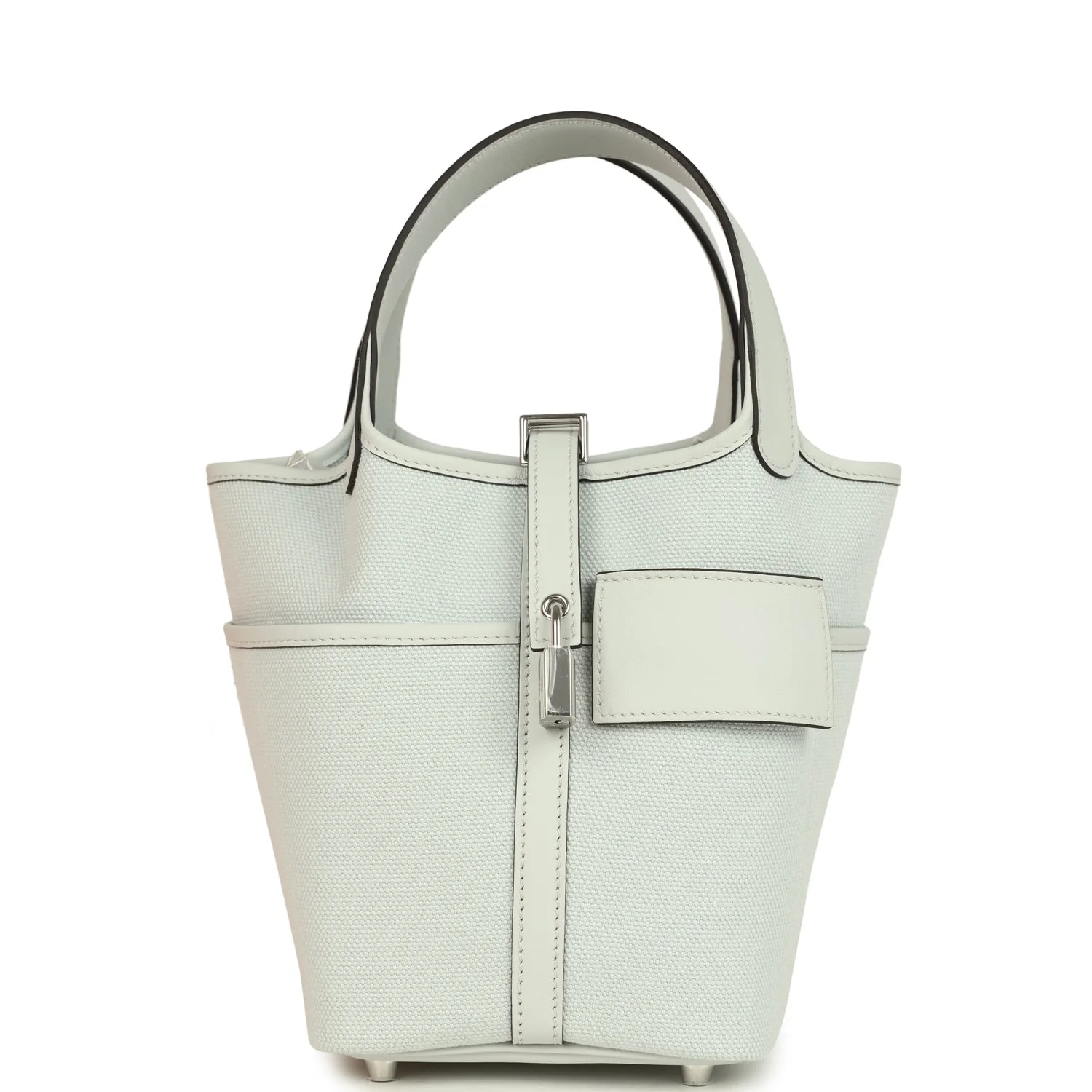 Hermes Picotin Cargo  Gris Platine Toile Canvas and Swift Palladium Hardware