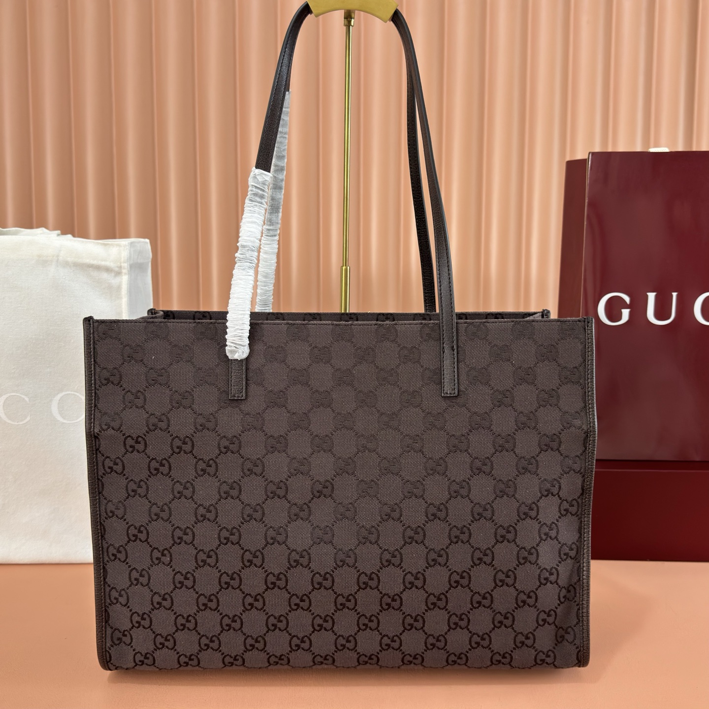[TOP] GUCCI Generation Tote Bag 40x30x16cm - Brown - 711 Luxury