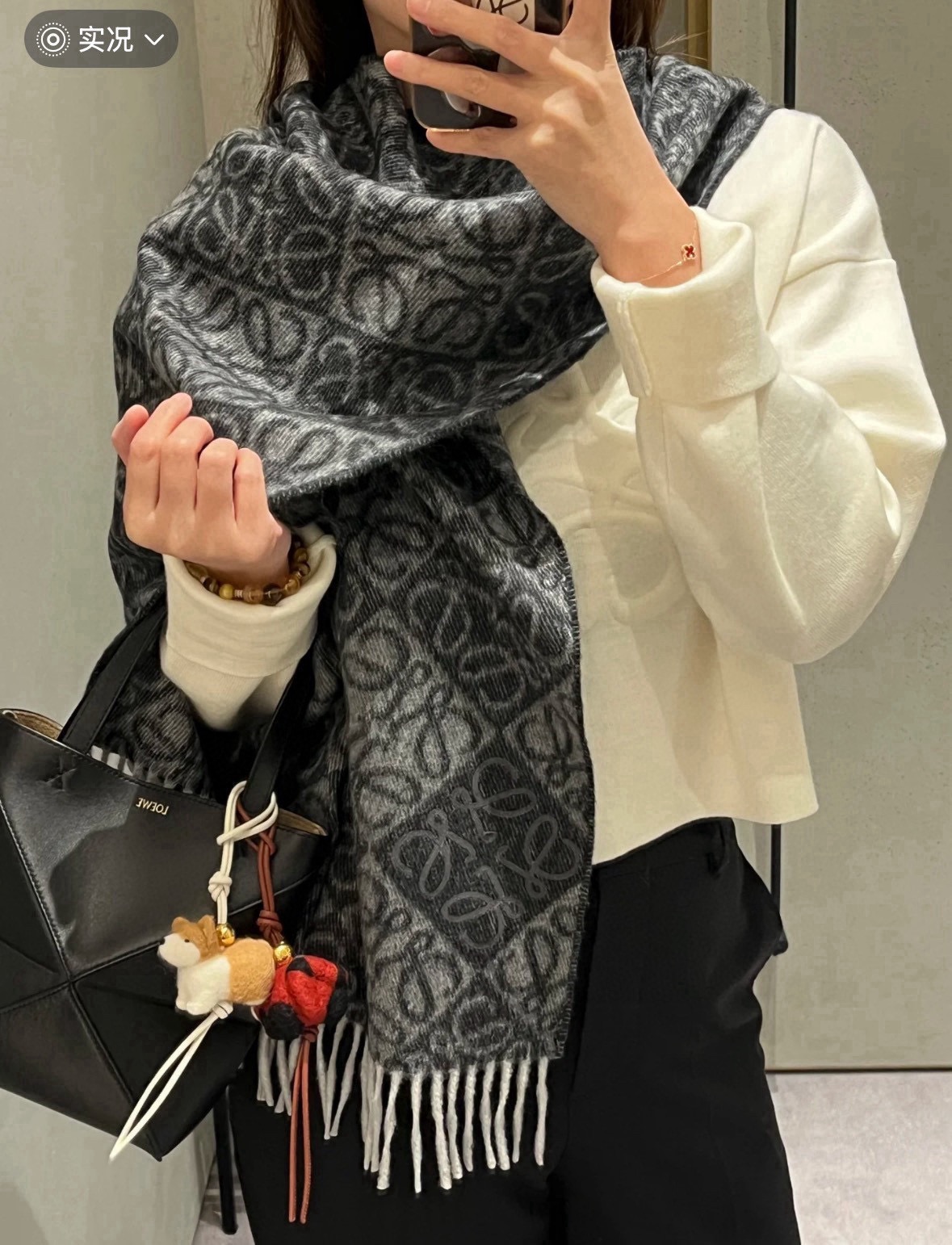 [TOP] LOEWE Wool Scarf 38*180cm- 2 Color