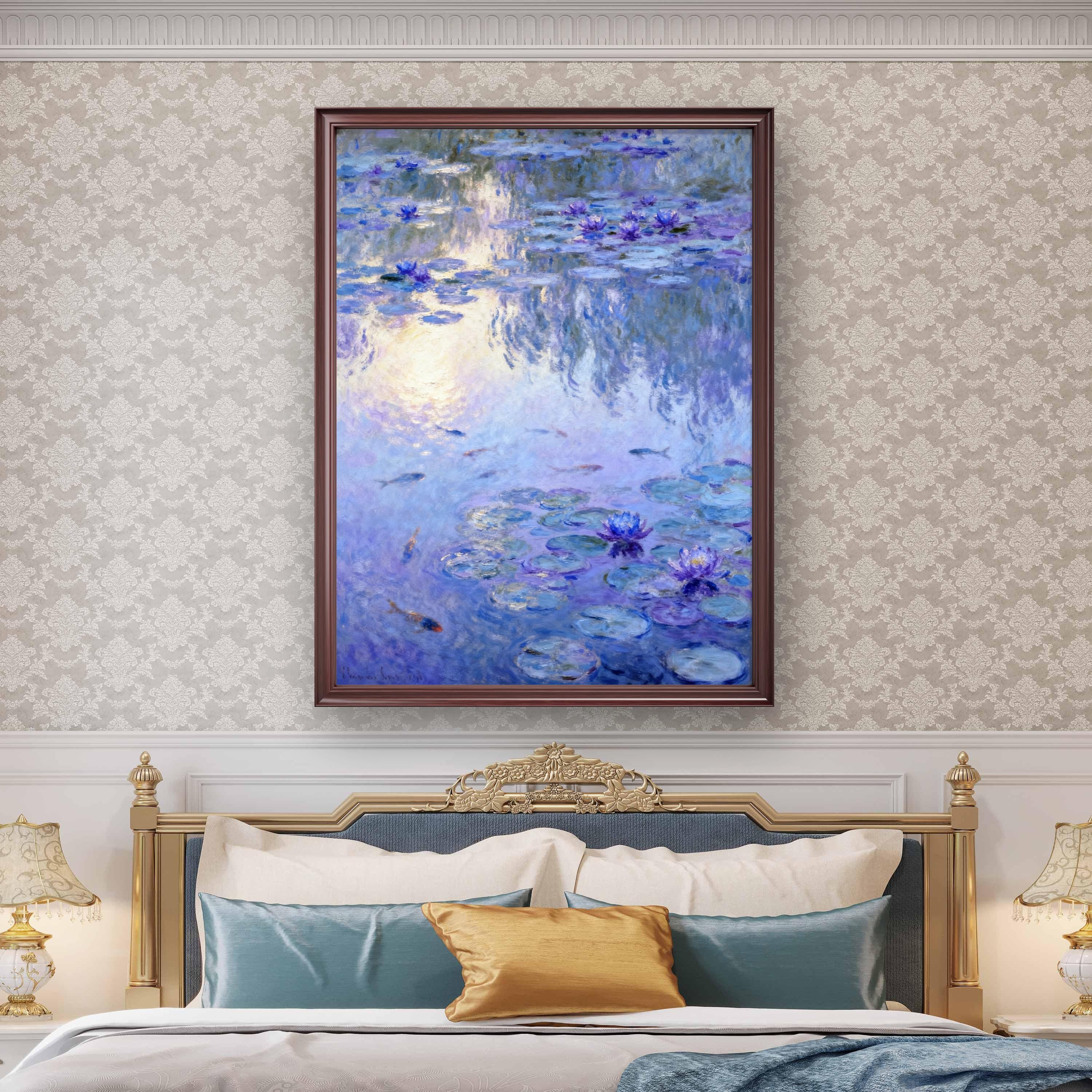 Water and Flowers Reflecting Each Other