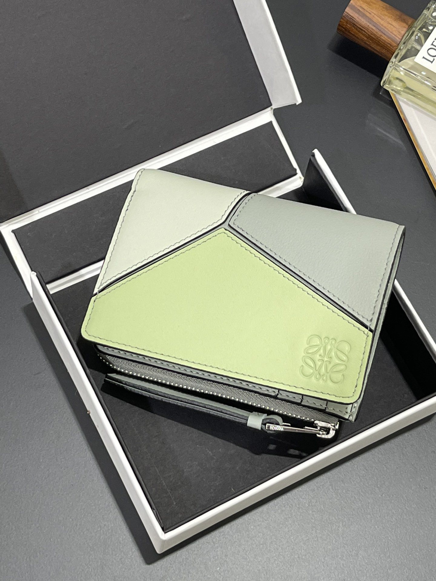 [TOP] LOEWE Wallet 12*8.5 cm - Green - 711 Luxury