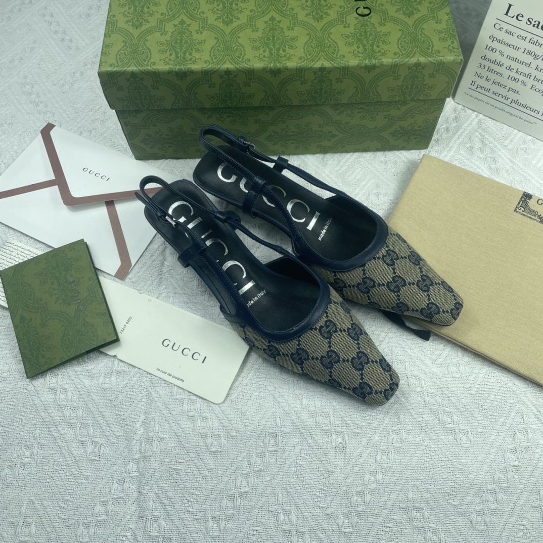 [TOP] GUCCI Mules - Dark Blue - 711 Luxury