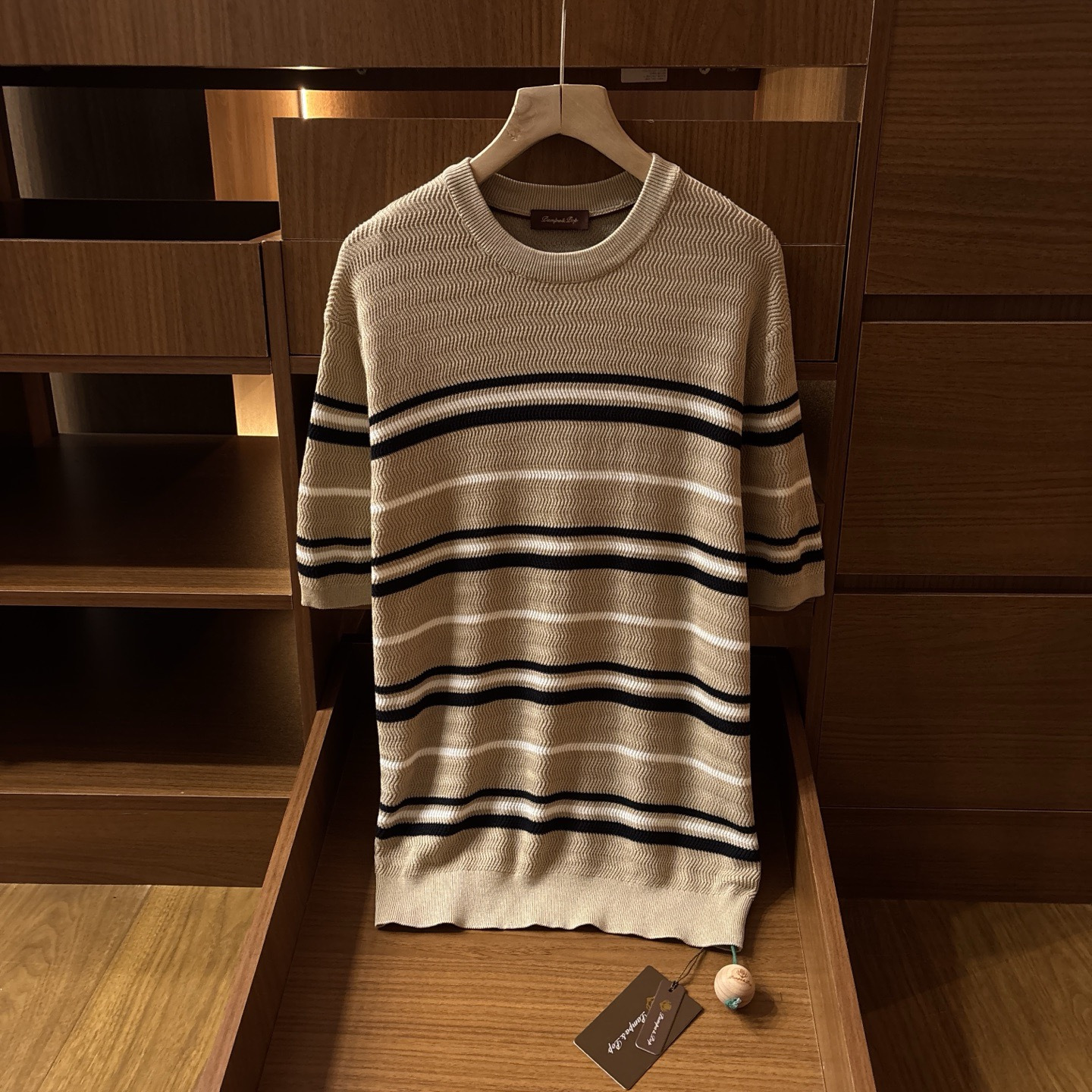 Loro Piana Striped Contrast Knitted T-shirt #384970