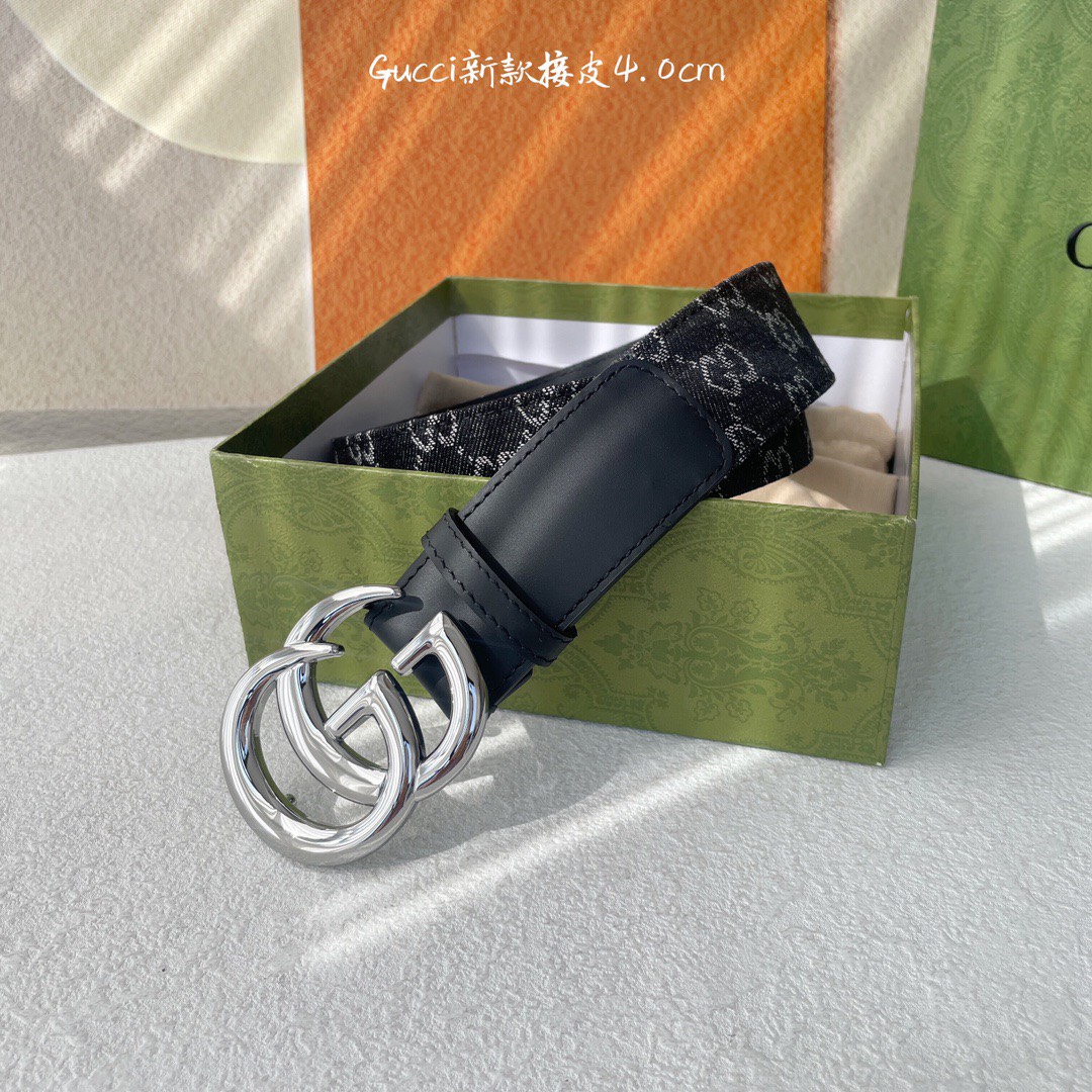 [TOP] GUCCI Belt 4cm - Black - 711 Luxury