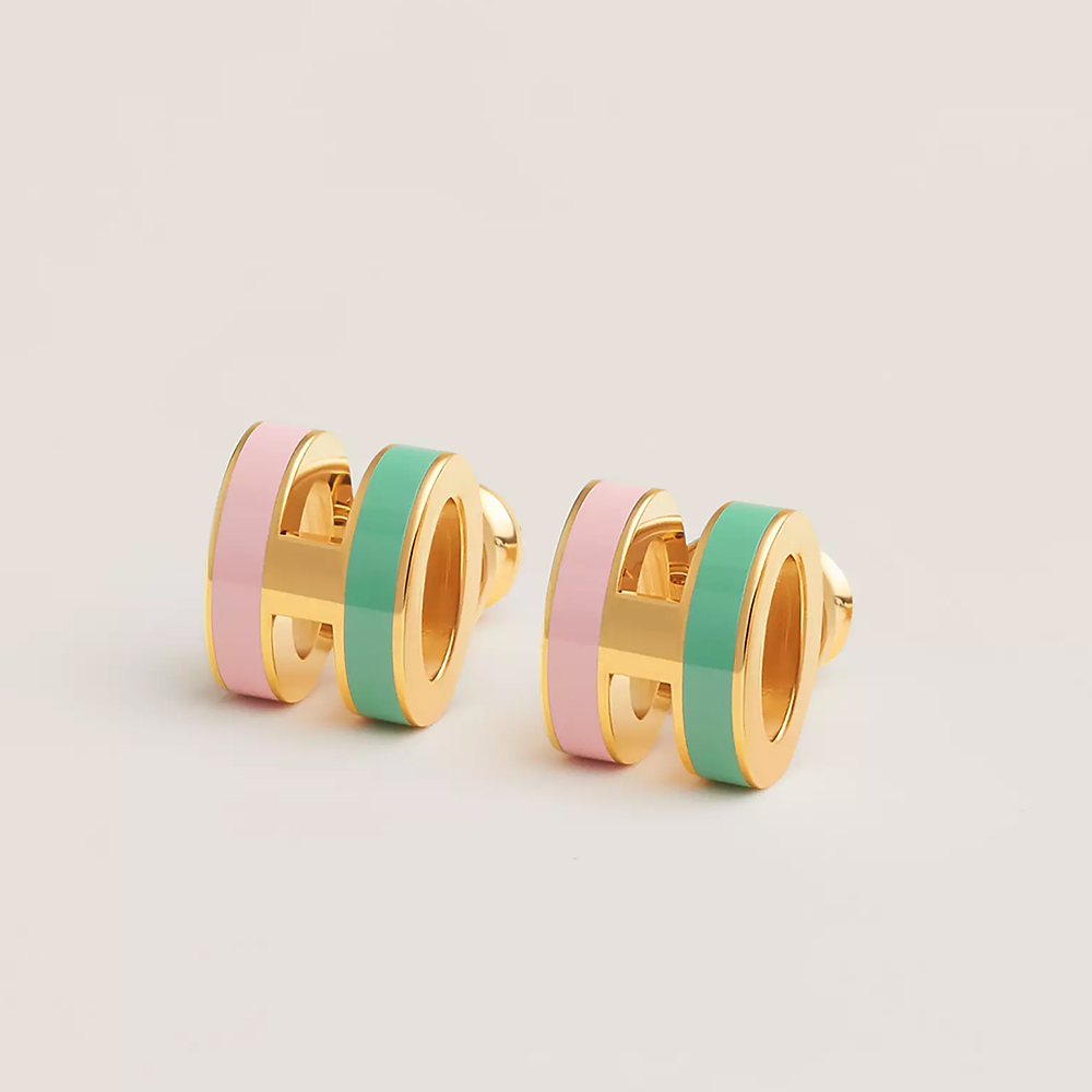 Designer Jewelry Hermès Mini Pop H Rocabar earrings #394373 | Nigo Office