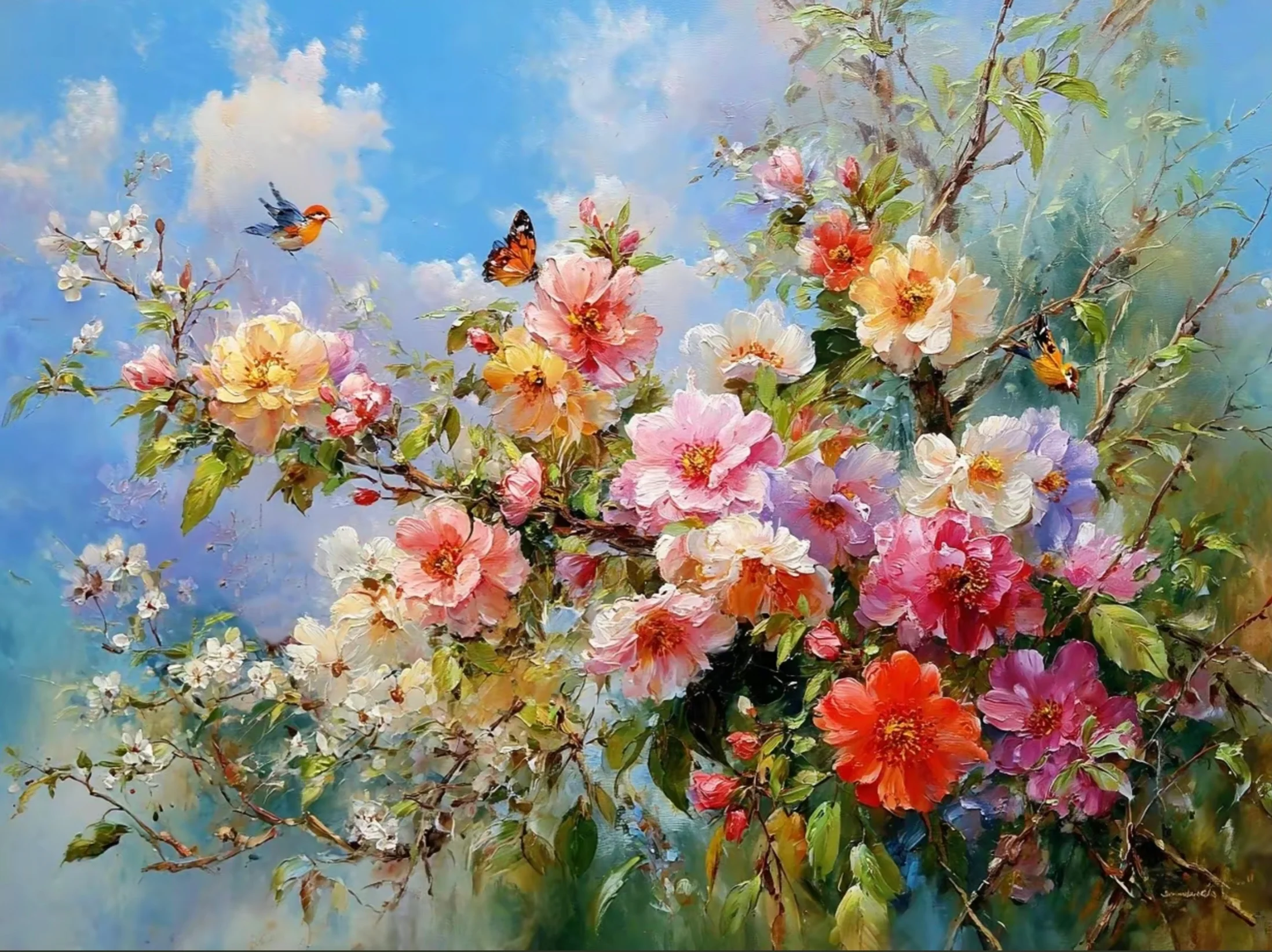 Fleeting Flower Shadows