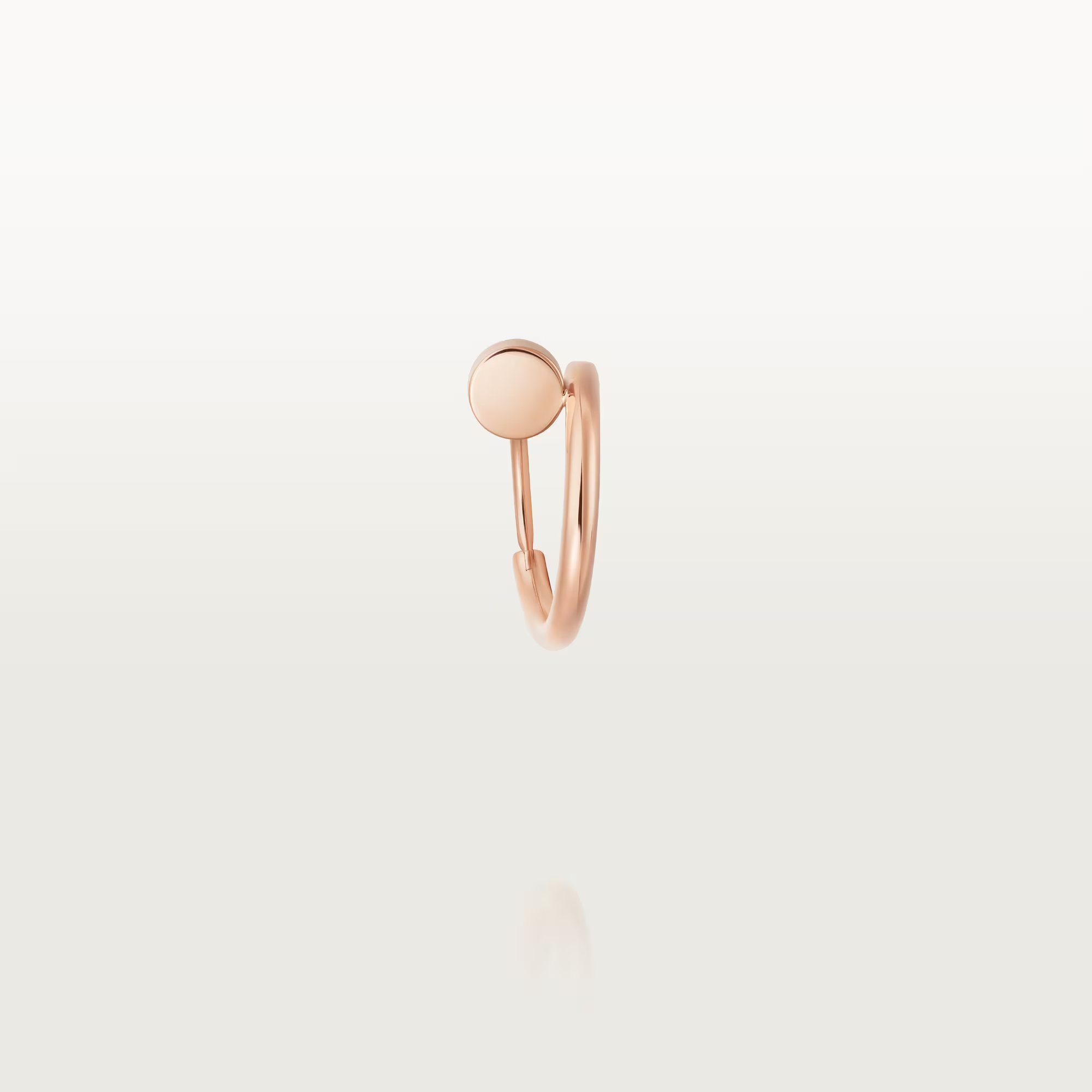 Carty Nails Solo Trace Earrings ,Rose Gold, Mini Model