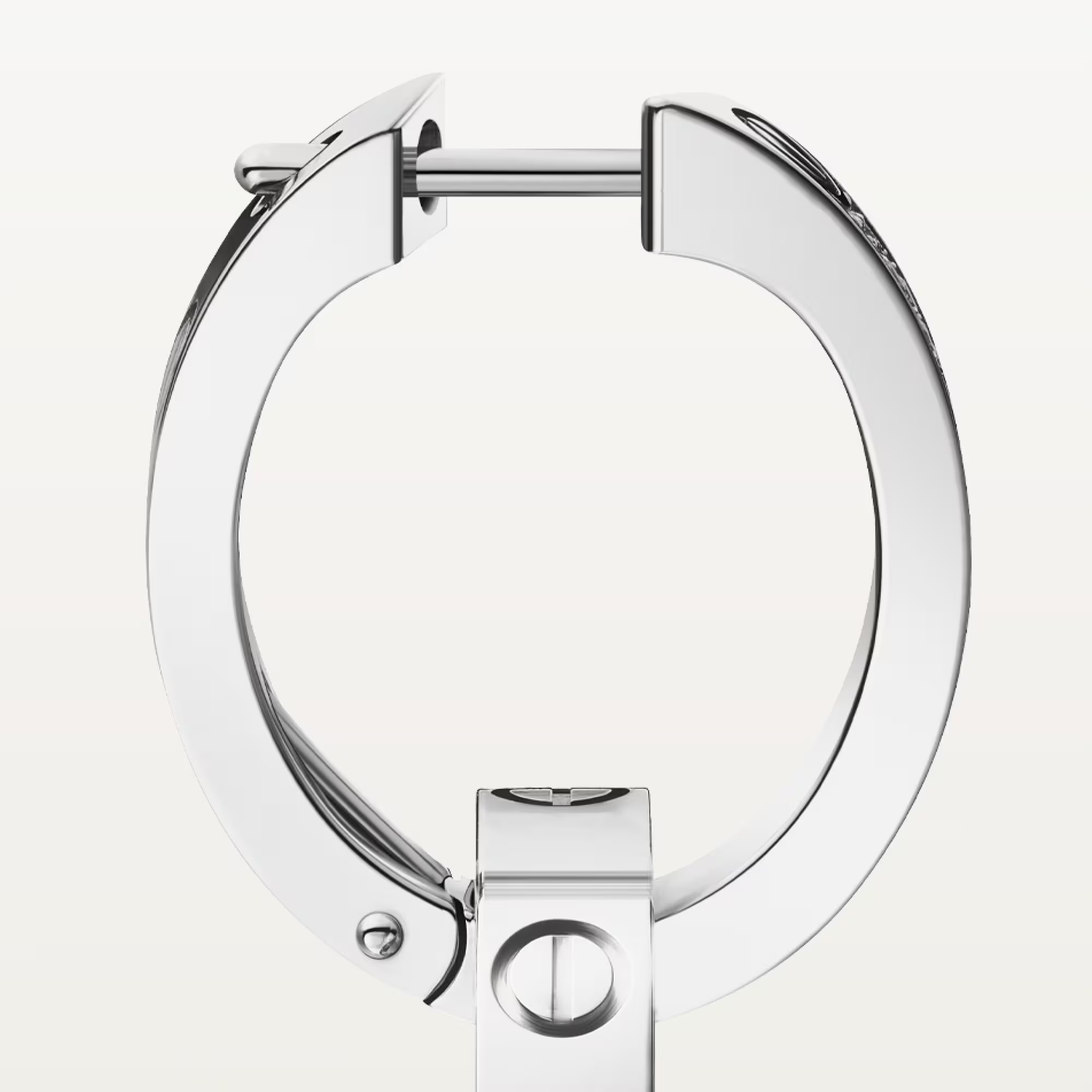 Carty Love Luna Loop Earrings, White Gold, Multiwear