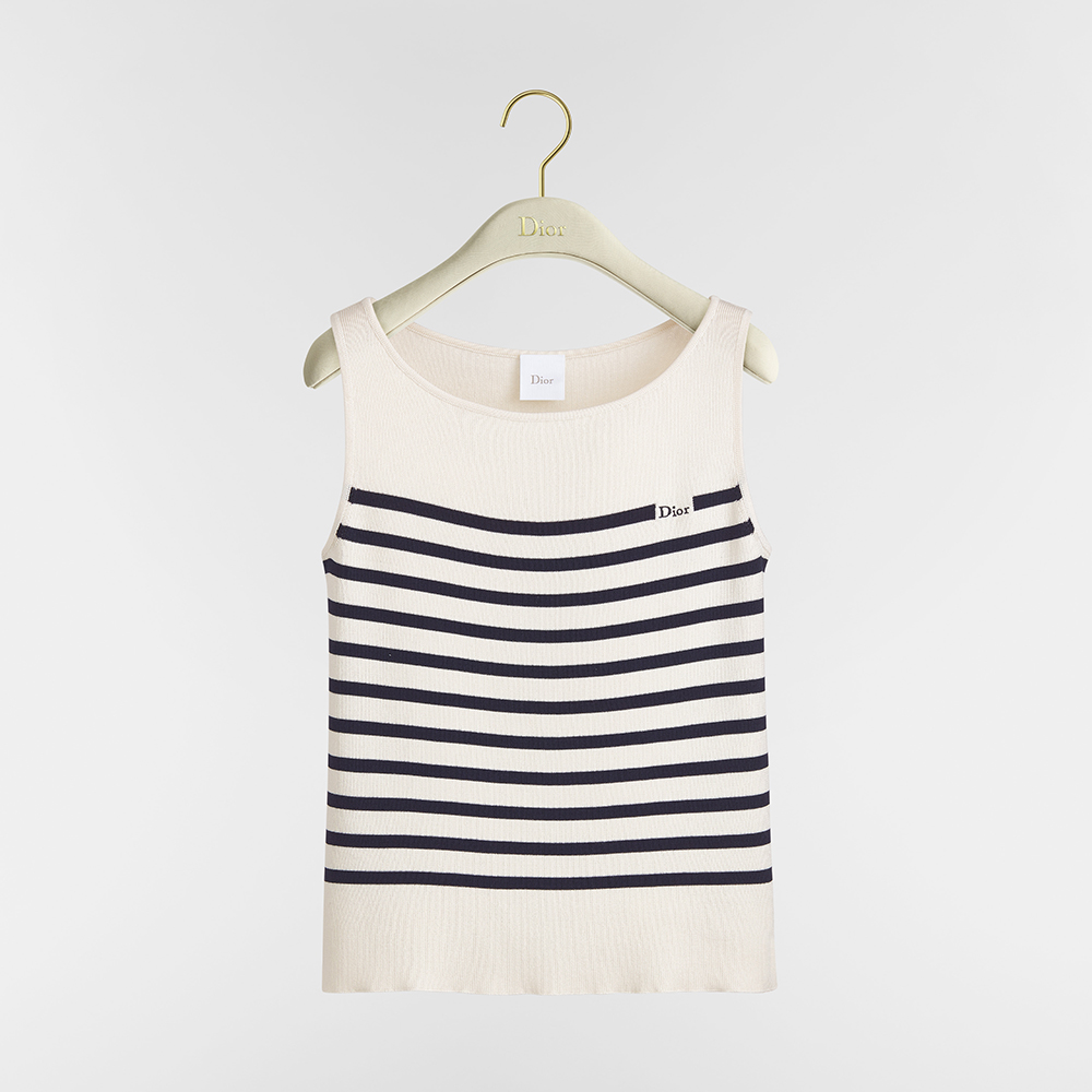 Dior Clothing DIOR Dioriviera Dior Marinière Sleeveless Sweater #390716 | Nigo Office