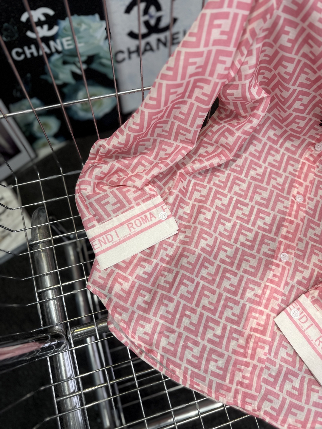 [TOP] FENDI Shirt + Shorts Suit - Pink