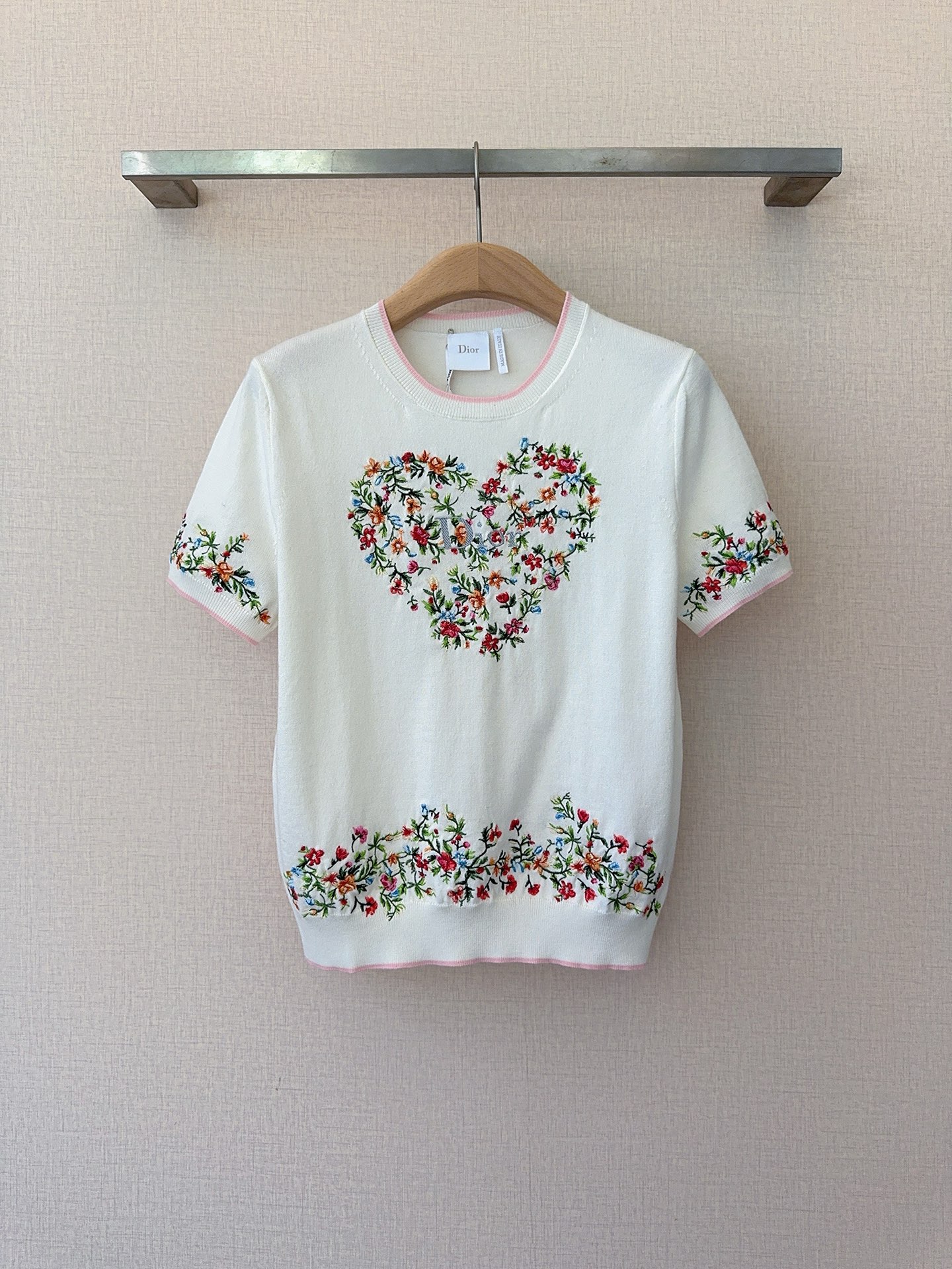 [TOP] Christian Dior Knit Top - White - 711 Luxury