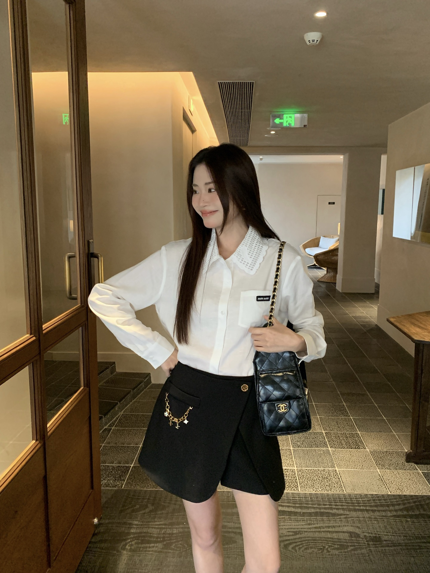 [TOP] Miu Miu Shirt - White