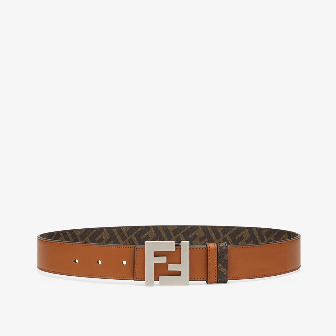 [TOP] FENDI Men's Belt Cowhide - Brown - 711 Luxury