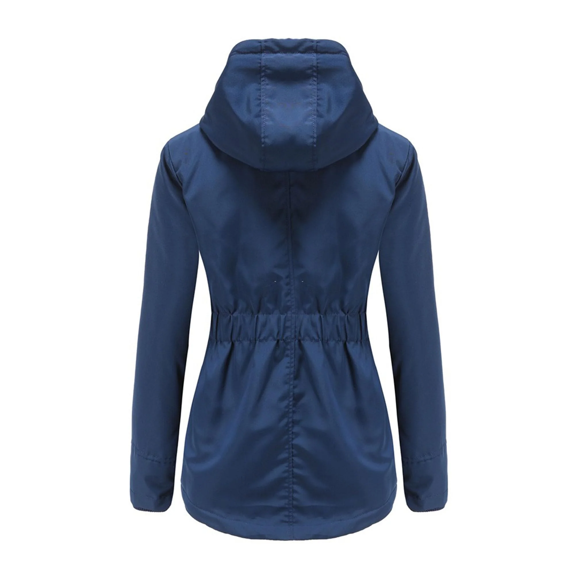 DGHM-JLMY 1/2 Pack Women's Windproof Waterproof Cotton Coats Fashion Warm Hooded Outerwear Solid Thick Fleece Jacket